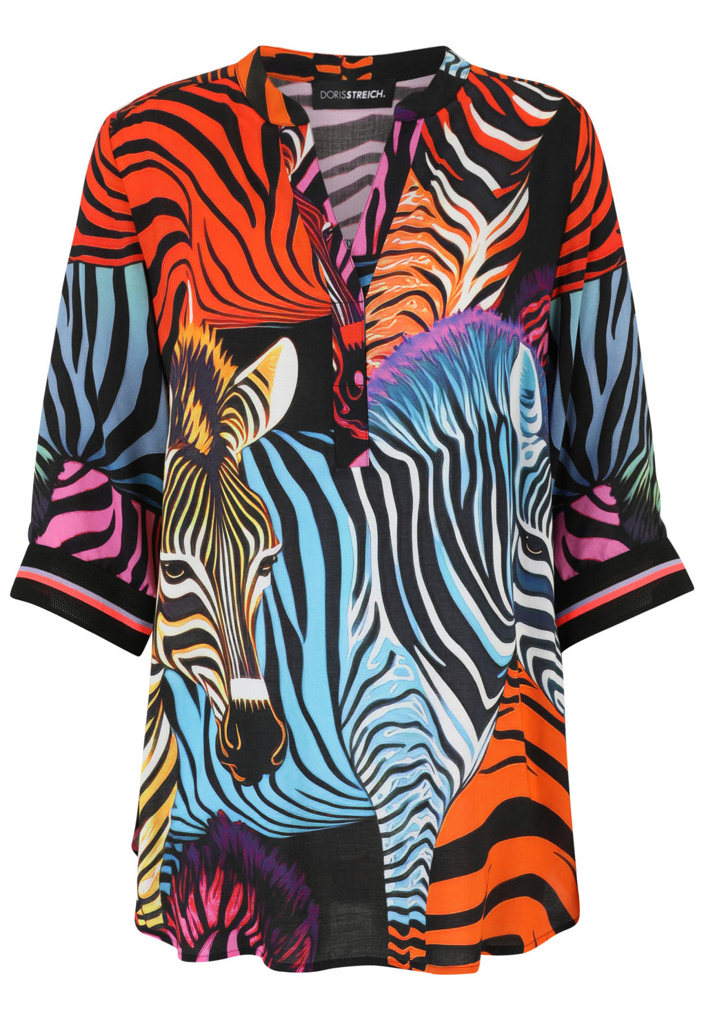 Doris Streich 293304 Zebra Print Blouse