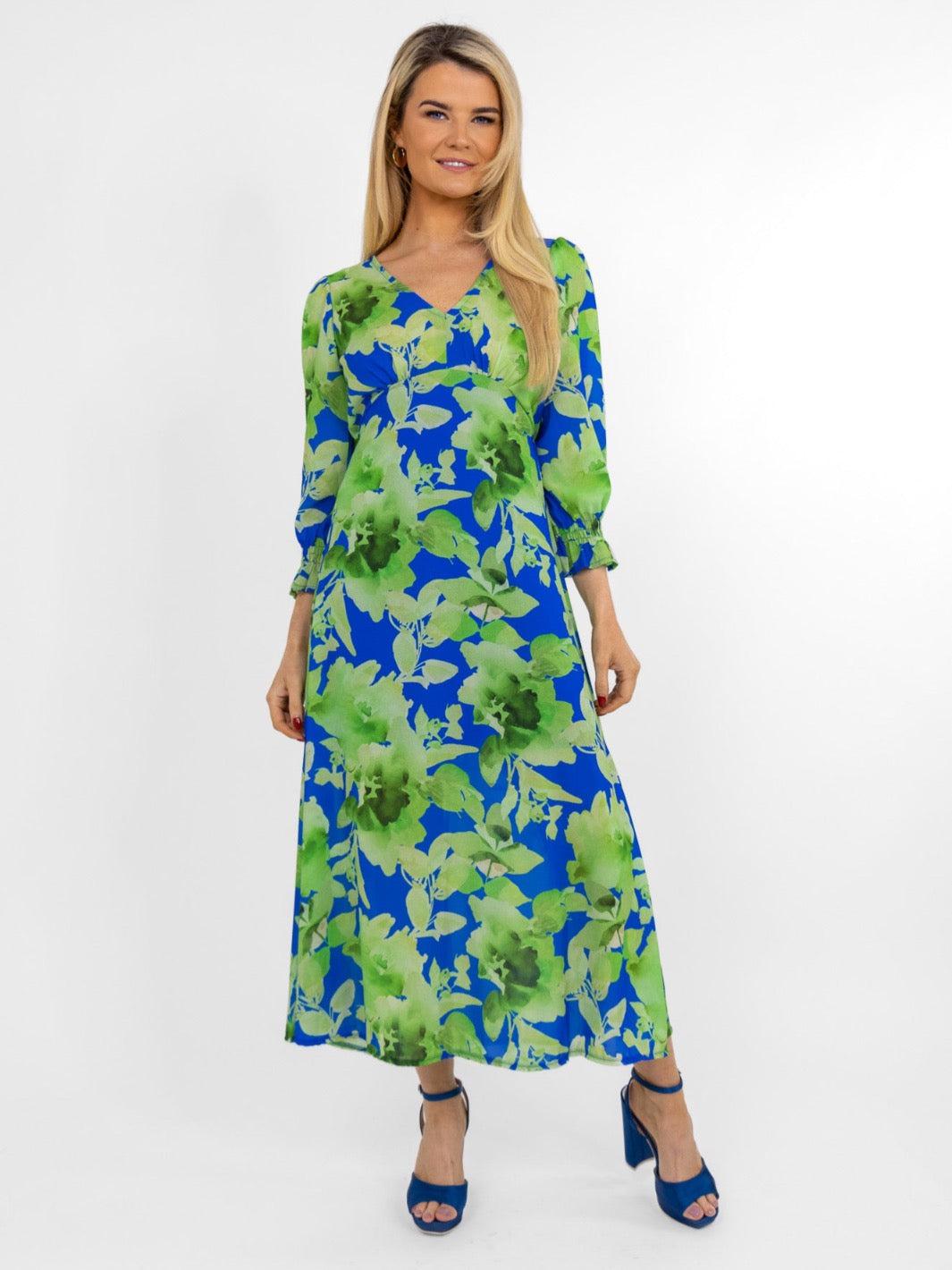 Stresa Kate and Pippa blue/green dress