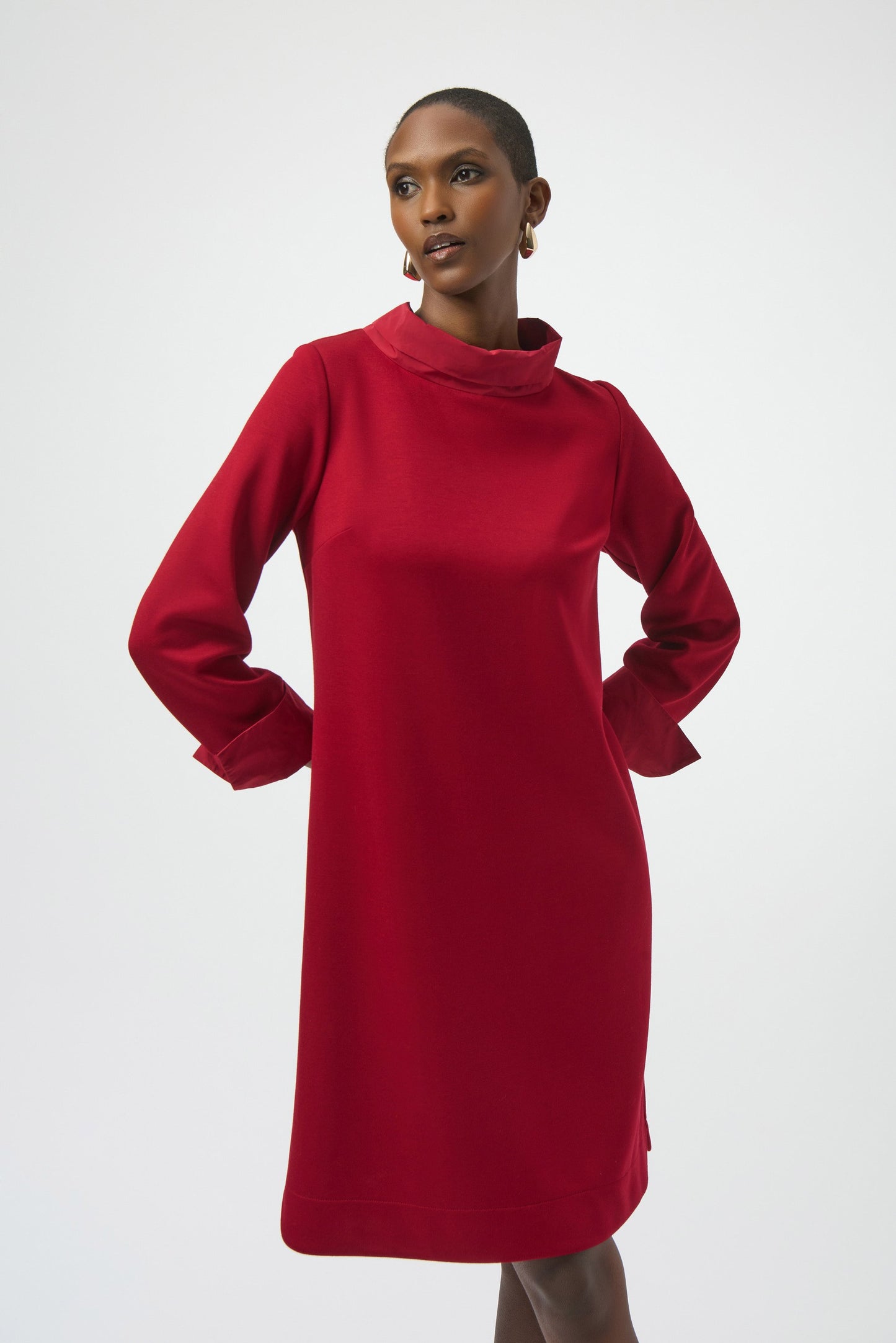 Scuba Jersey & Memory Trapeze Dress
