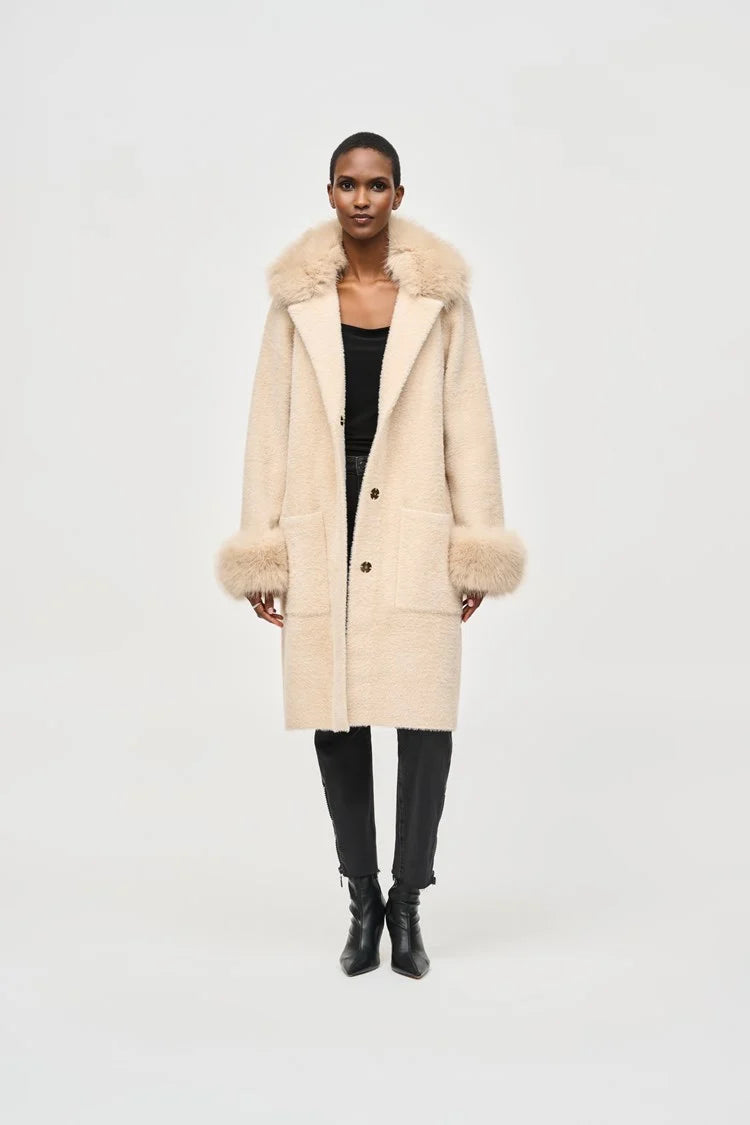 Faux fur coat boutique hot sale