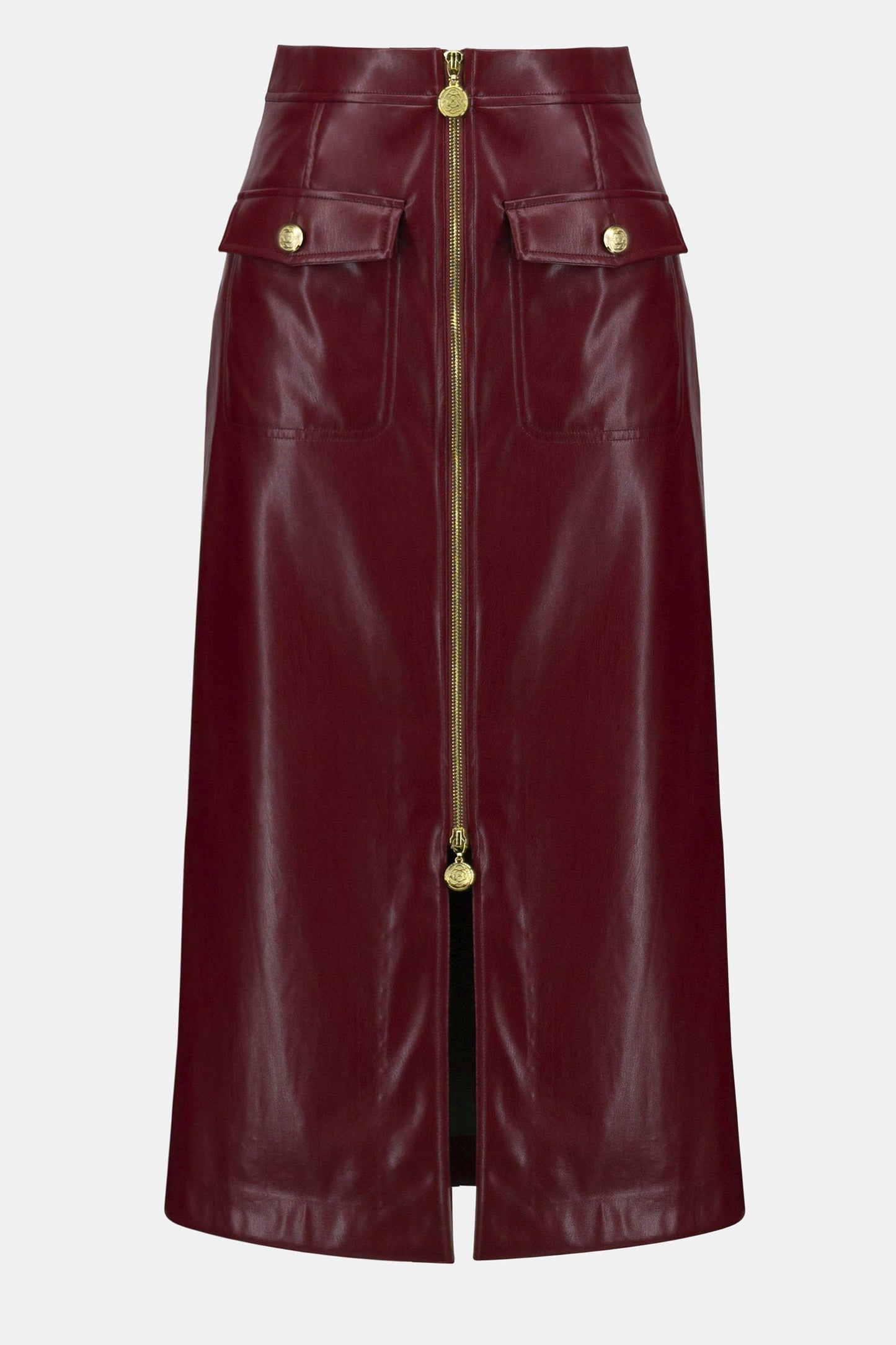 Leatherette Long Pencil Skirt
253991