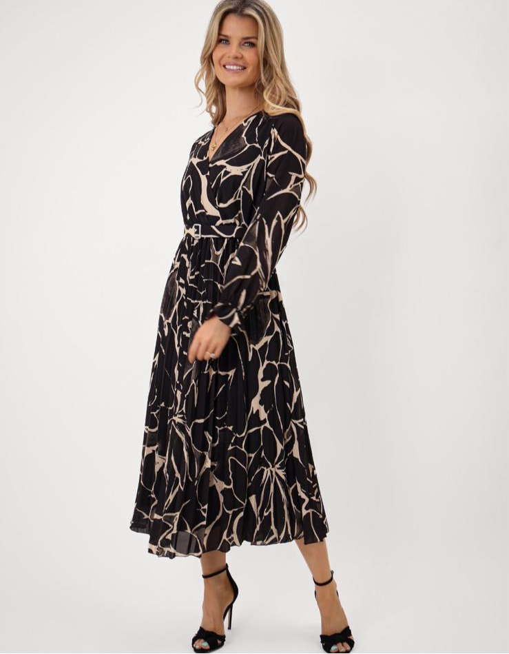 brown midi cut out dress Déotille Brown Braided Cutout Shirred Midi Dress, M / Brown