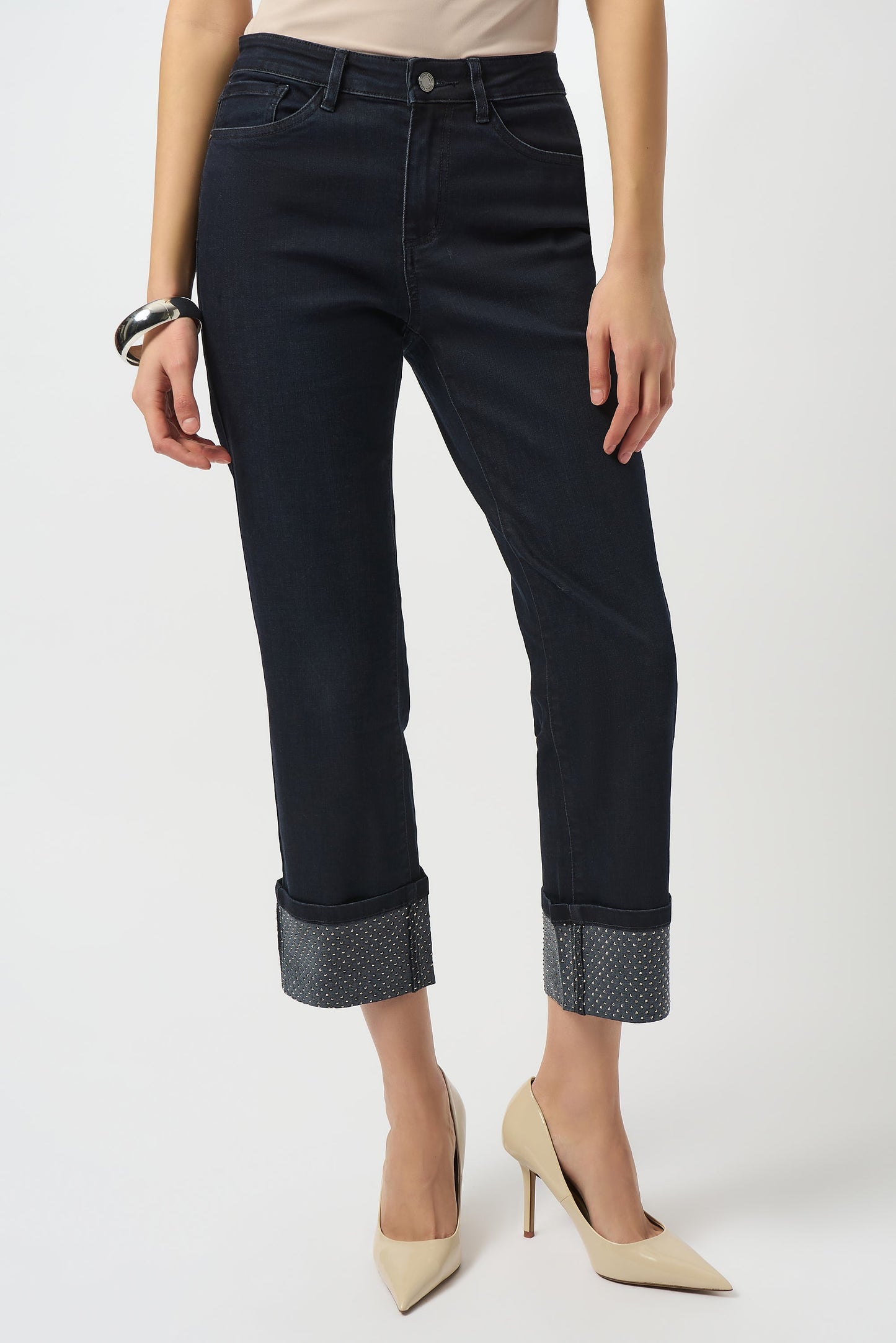 Joseph Ribkoff Rhinestone Jean in Ink 253953