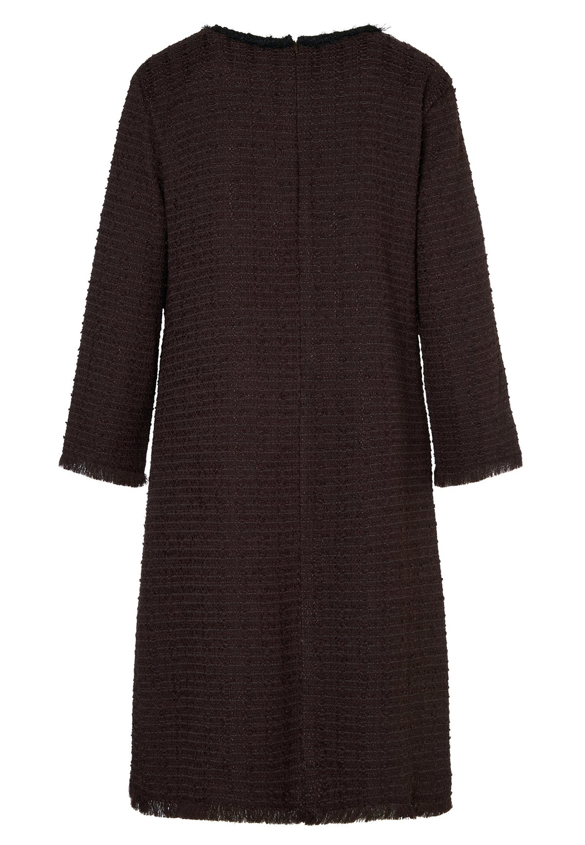 Ana Alcazar 042052 Bouclé dress with 3/4 sleeves and rhinestones