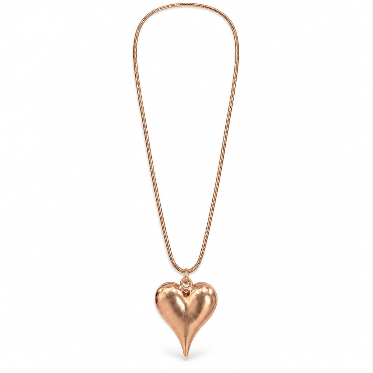 Miss crystal 23534 *Long rose gold heart pendant