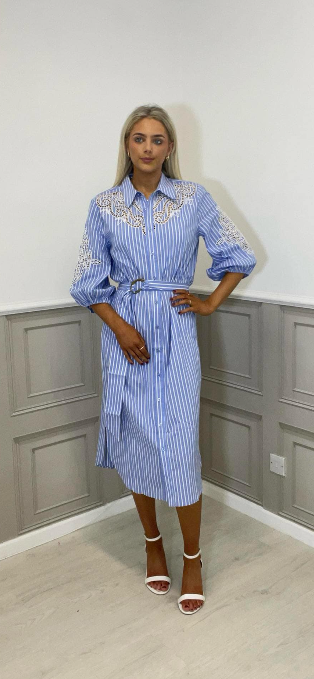 K-Design Blue stripe dress