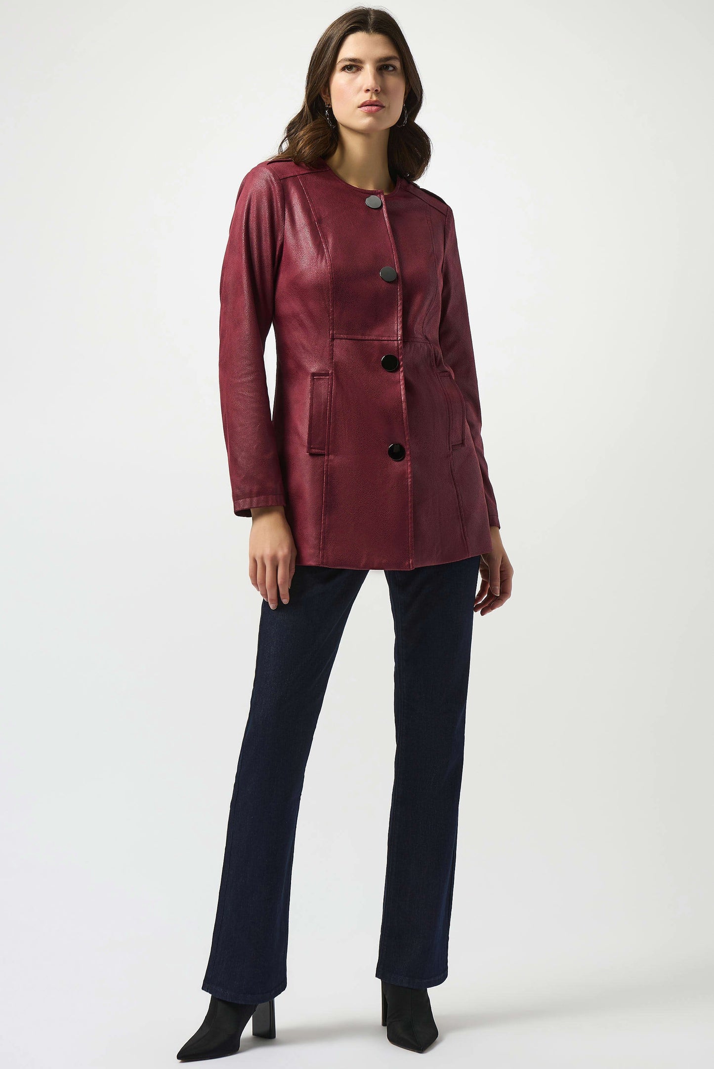 Foiled Faux Suede Fitted Jacket
253934
_