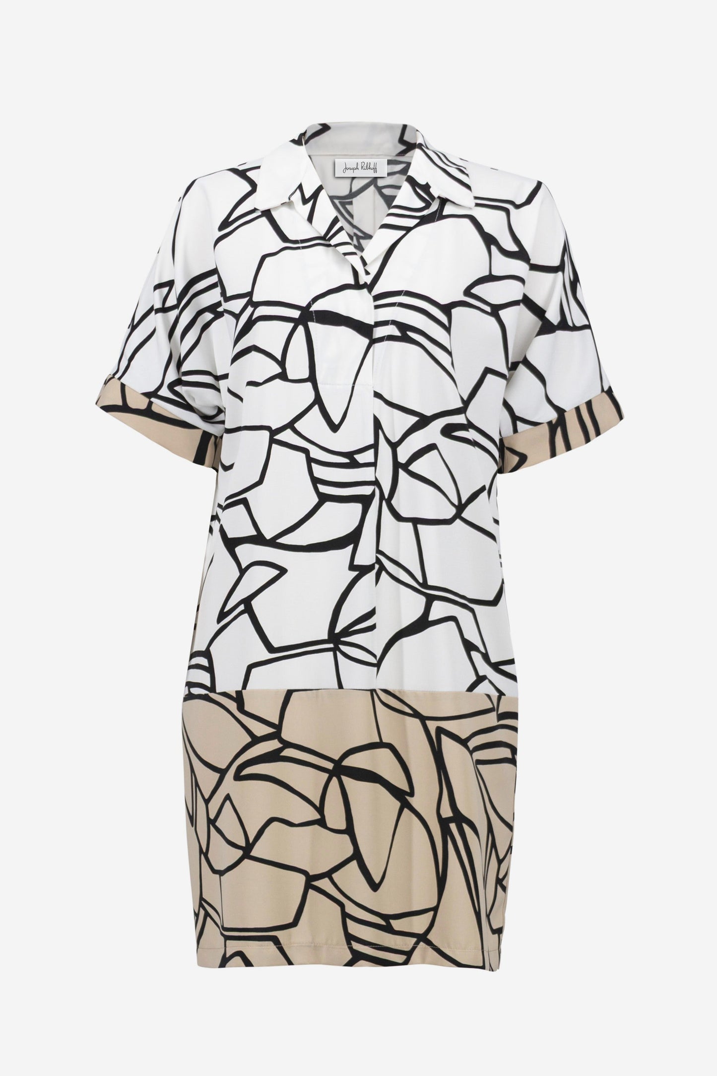 Recycled Woven Abstract Print Shirt Dress
261087