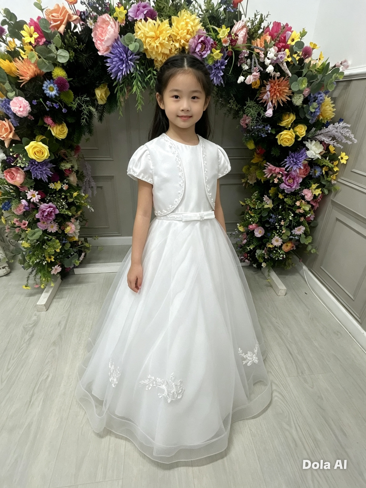 White Communion dress koko