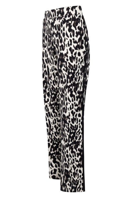Zoso Animal Print Travel Fabric Trousers