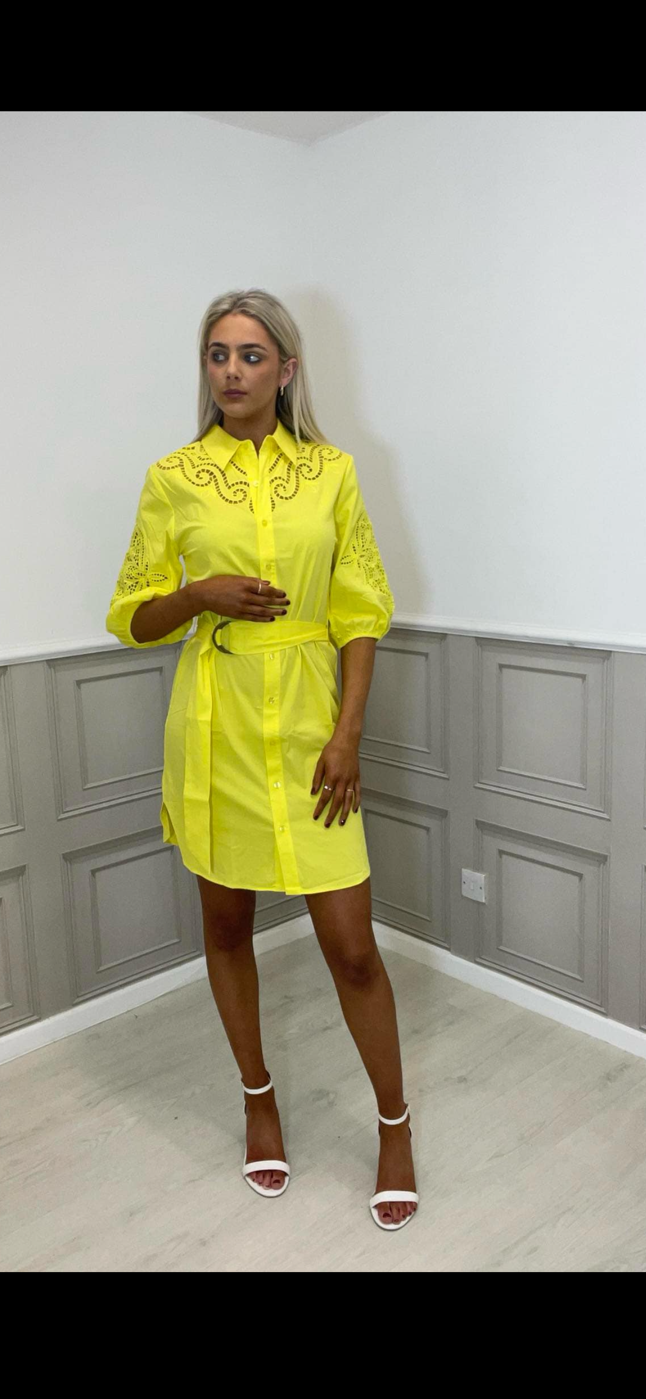 K-Design vibrant yellow dress.