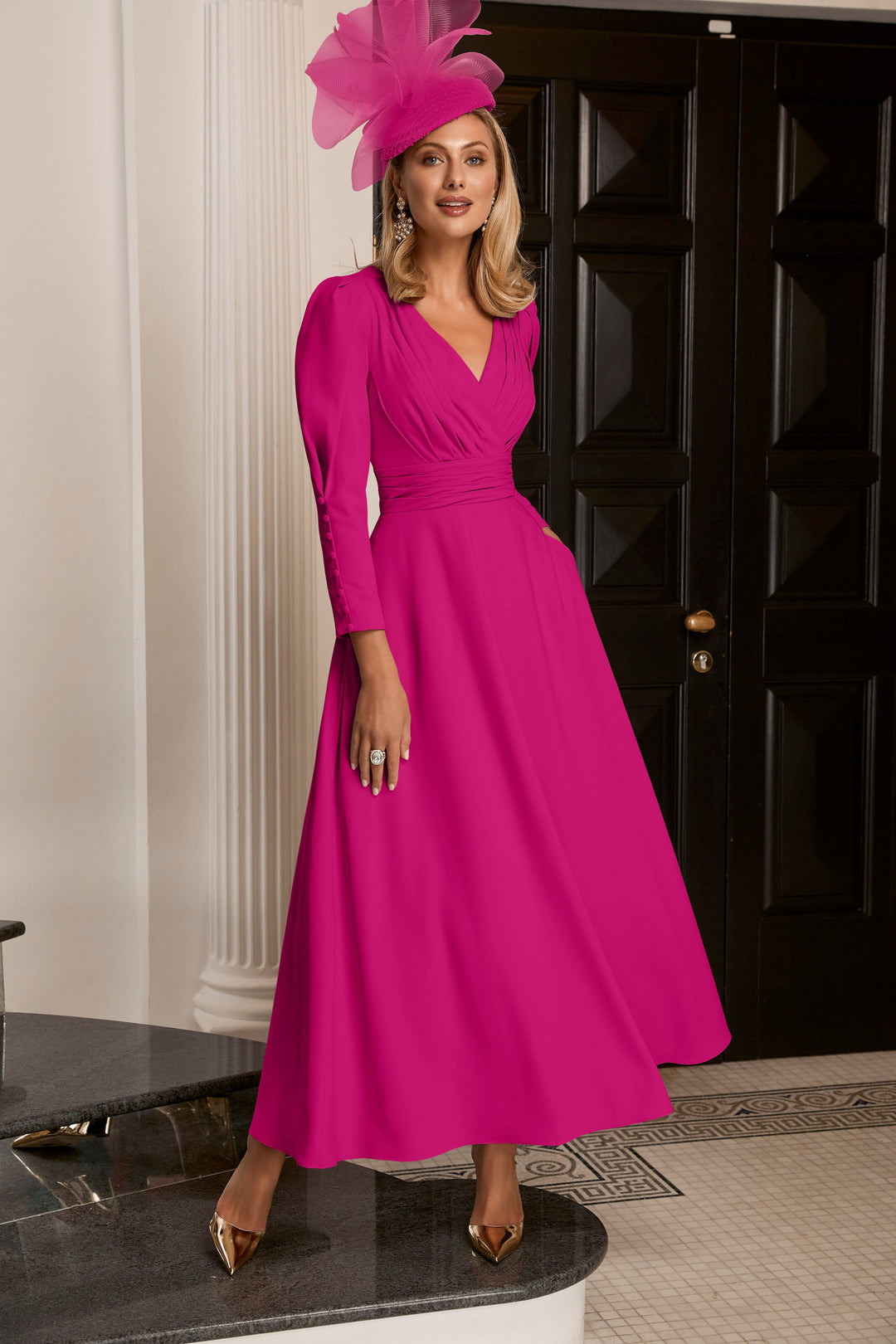 VENI INFANTINO 992128 magenta dress- SALE!  Gasp Boutique