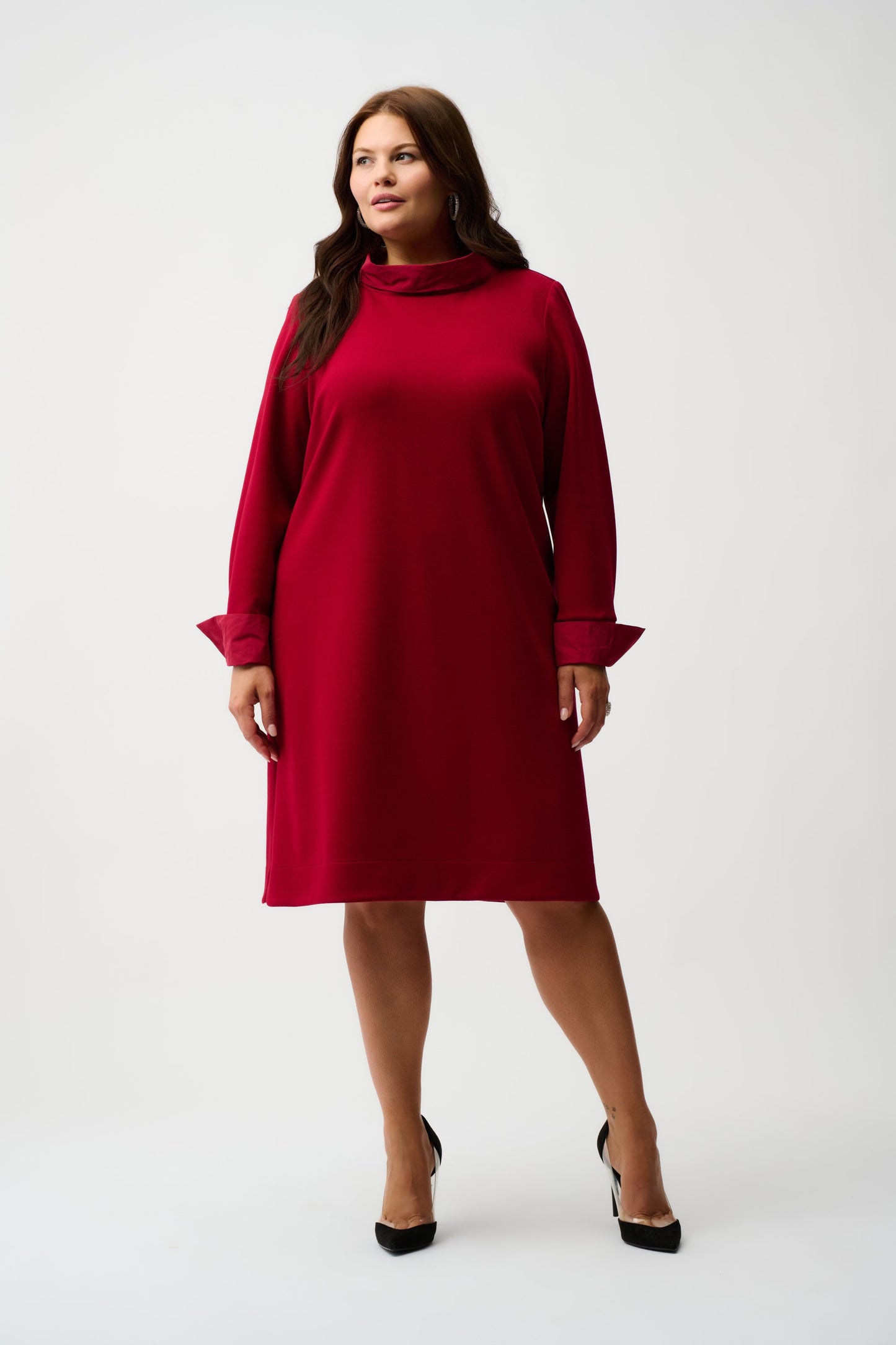 Scuba Jersey & Memory Trapeze Dress