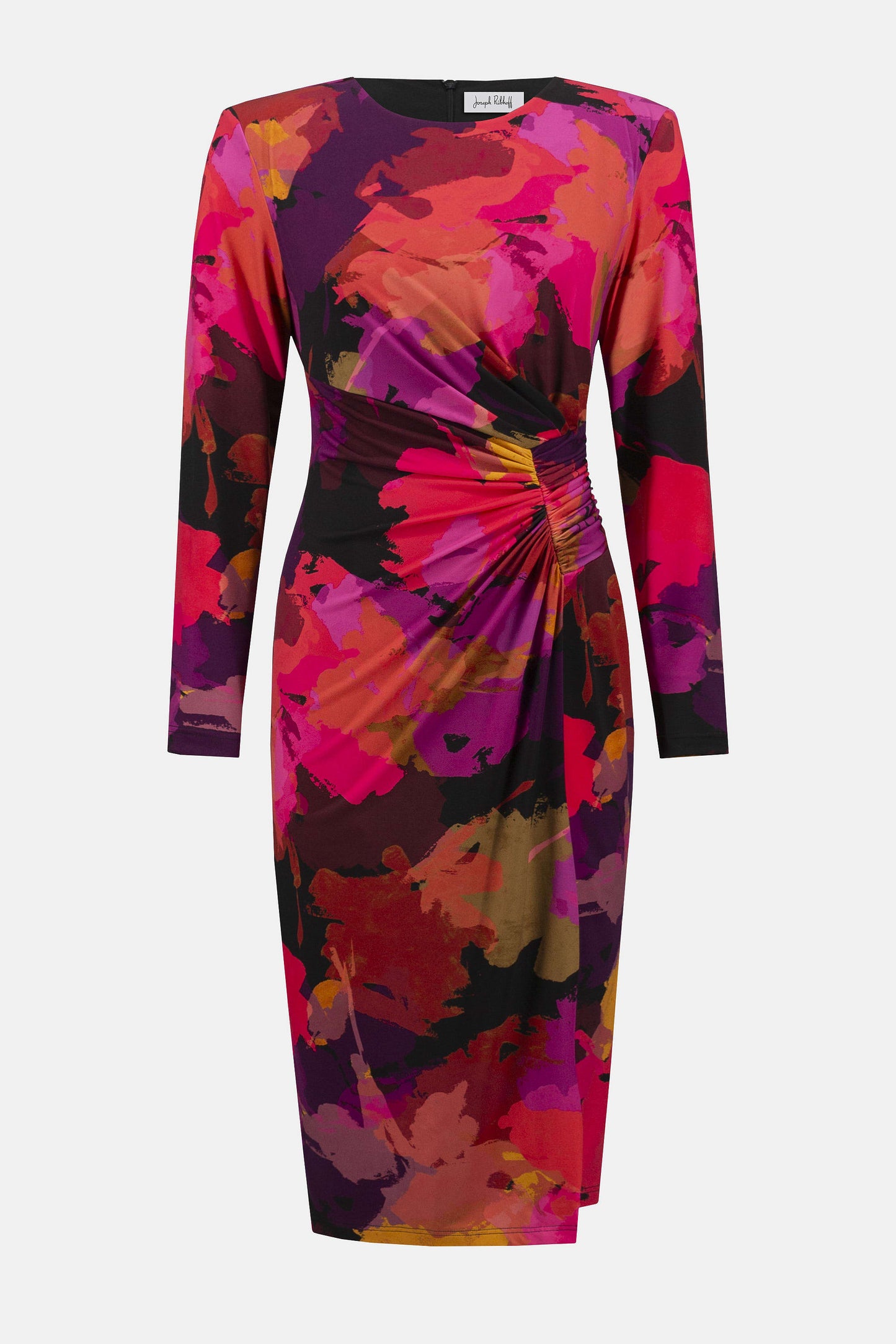 Silky Knit Floral Print Sheath Dress
253279
