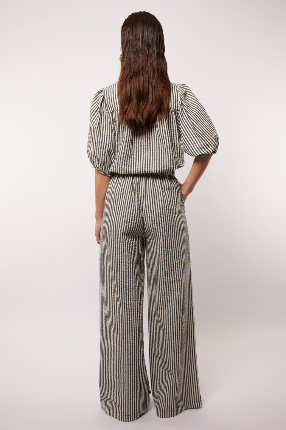 Camilla black stripe pants