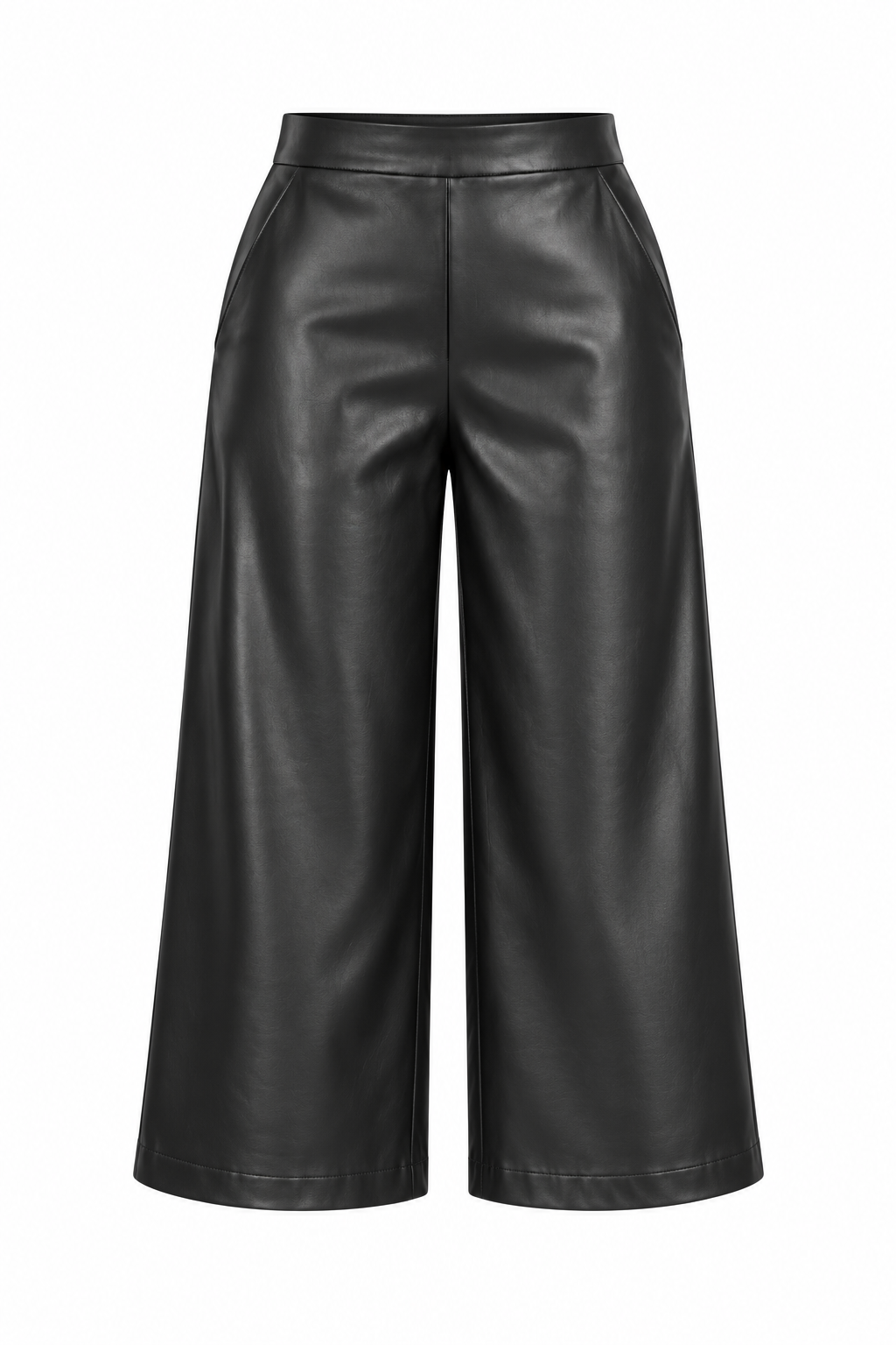 Kate & Pippa Black Faux Leather Culottes