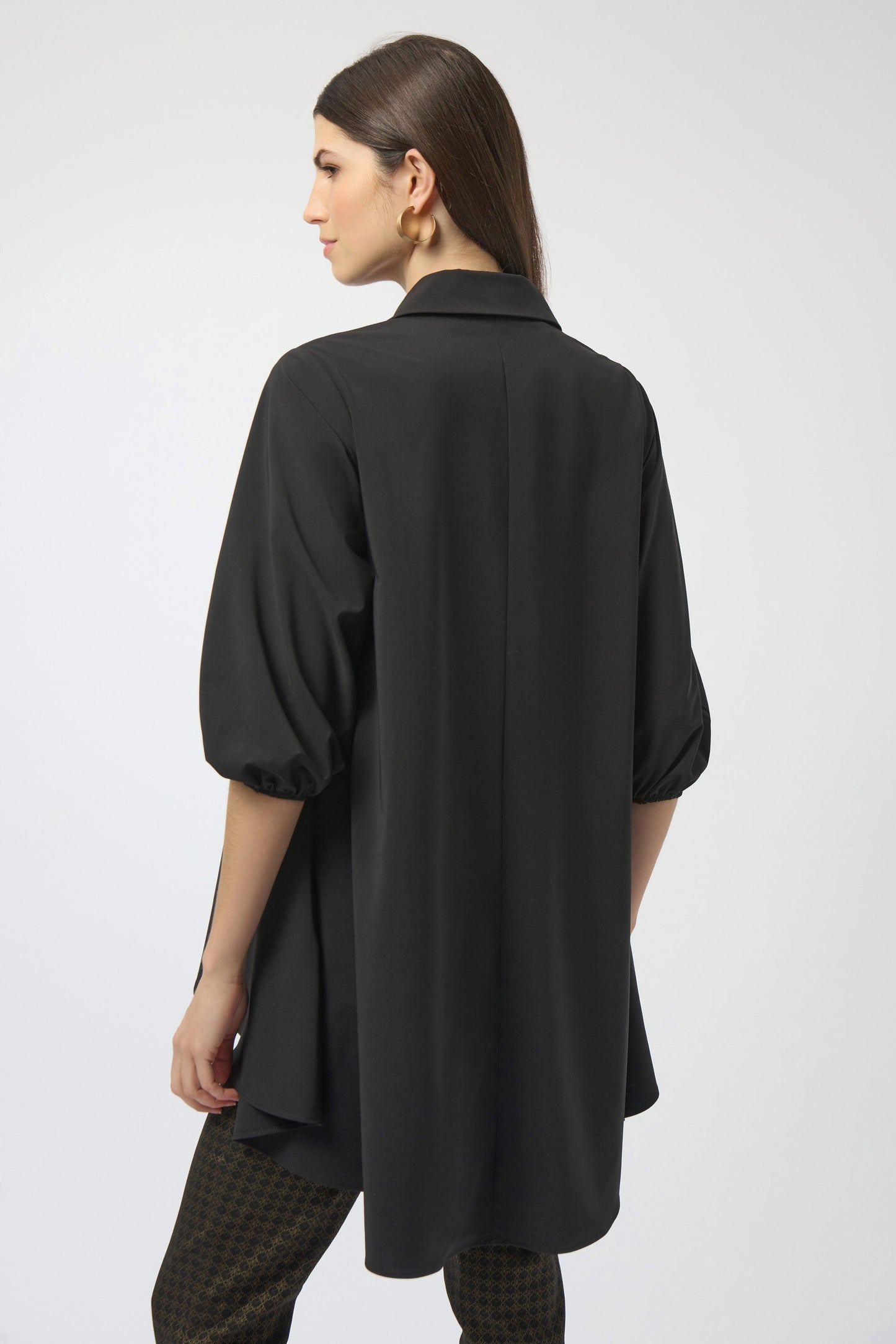 Stretch Poplin High-Low Flared Tunic
254066
