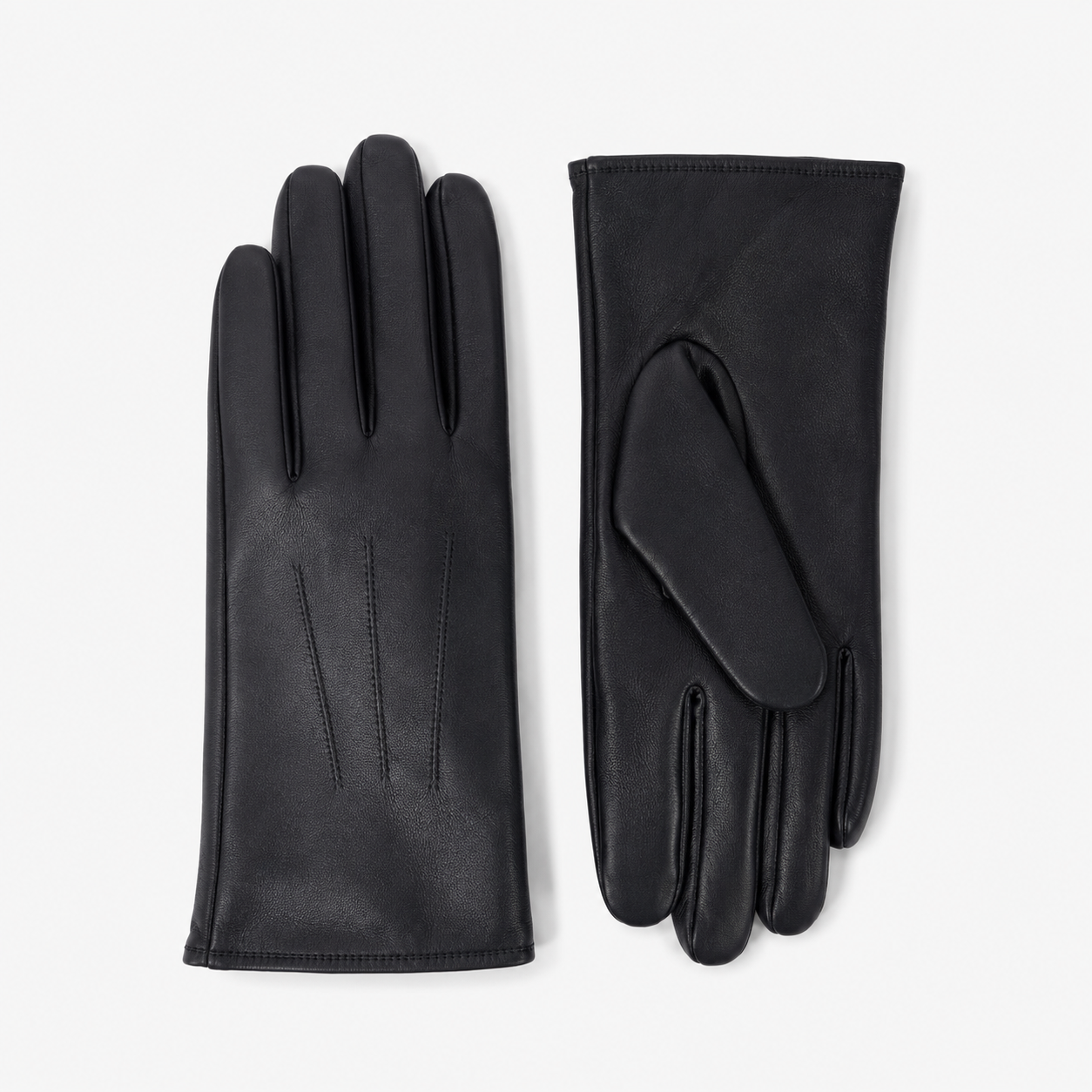 Verona Black Leather Gloves
