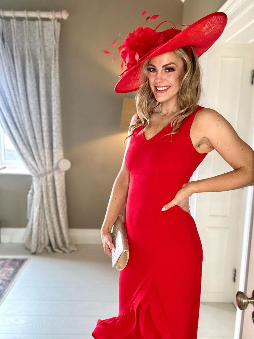 Lyman red dress