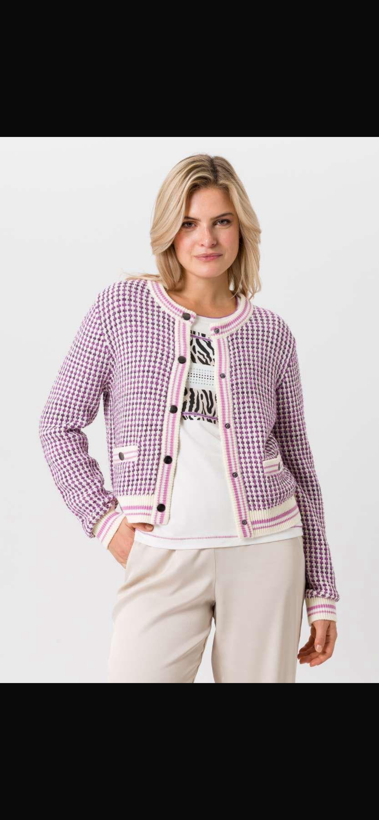 Tuzzi rose pink cardigan