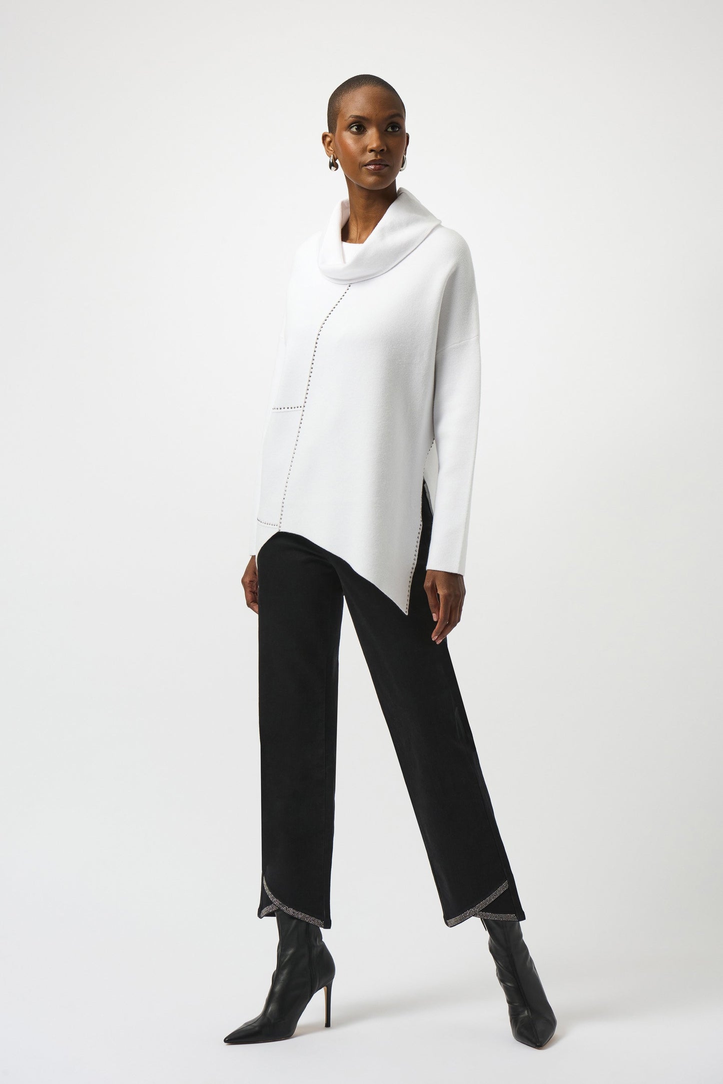 Sweater Knit Asymmetrical Pullover
253913
