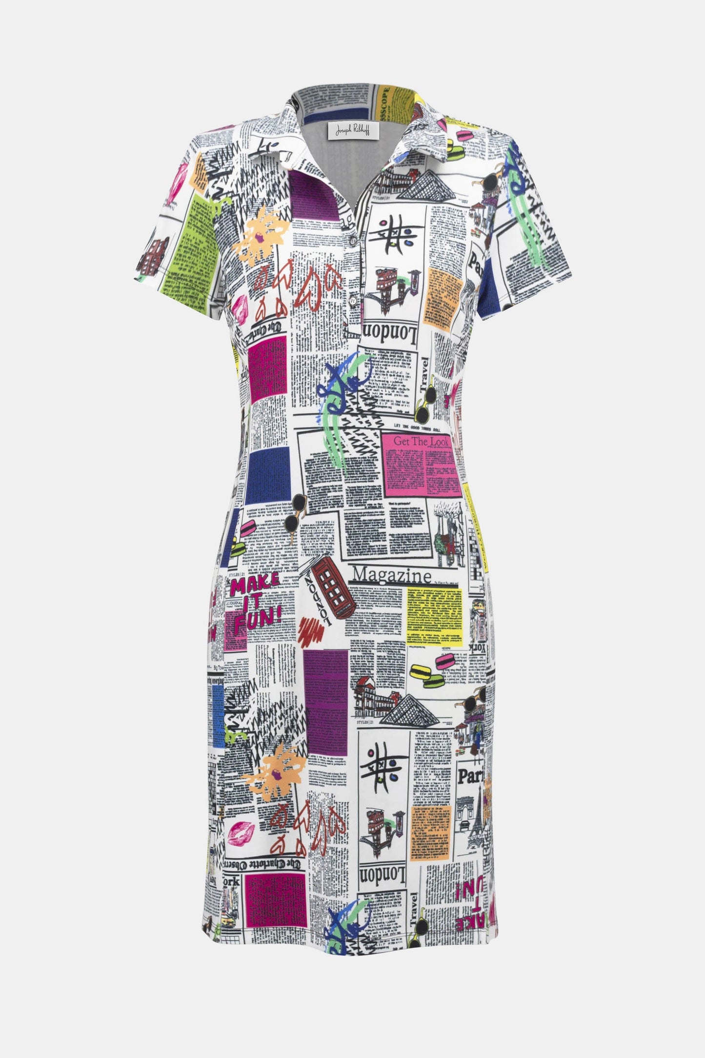 Joseph Ribkoff 252186 conversational print dress