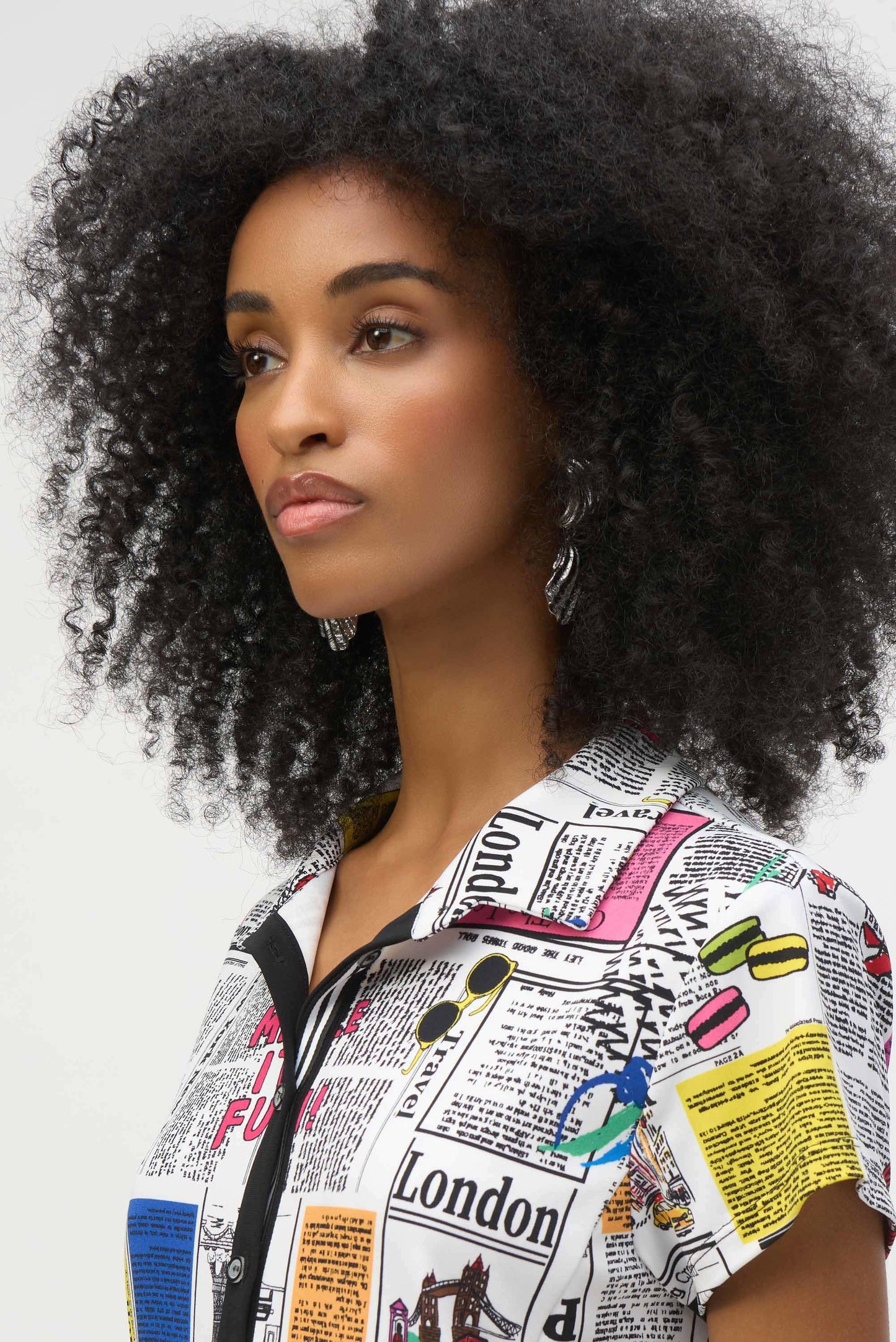 Joseph Ribkoff 252186 conversational print dress