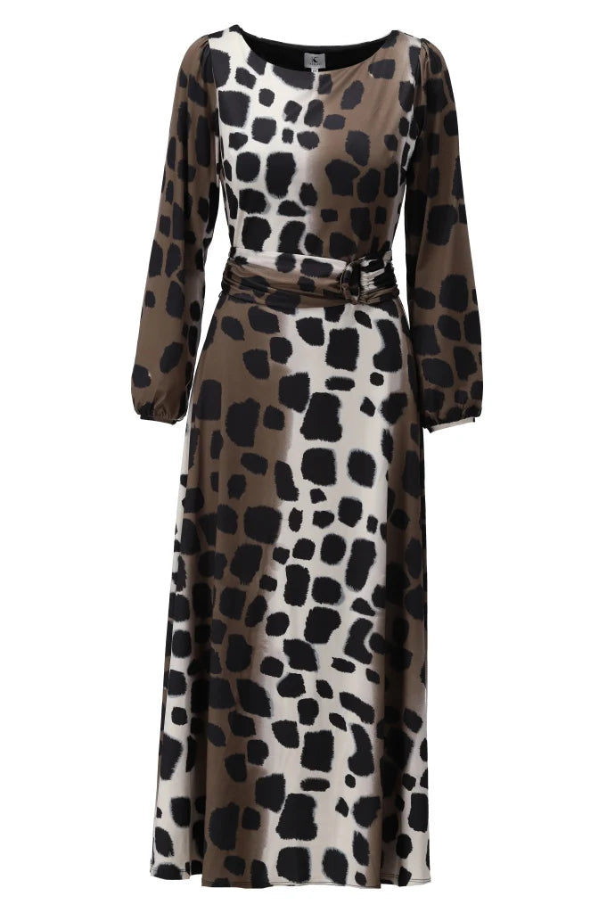 K design Maxi dress with Animal print