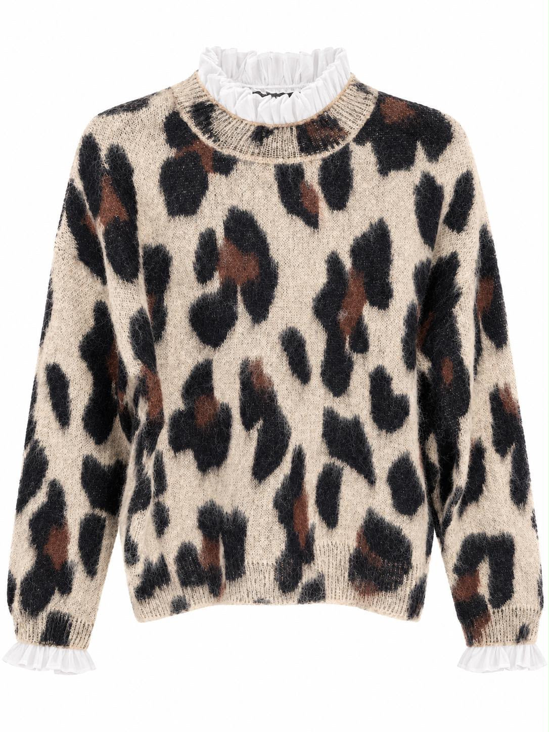 Lily animal print jumper Free size