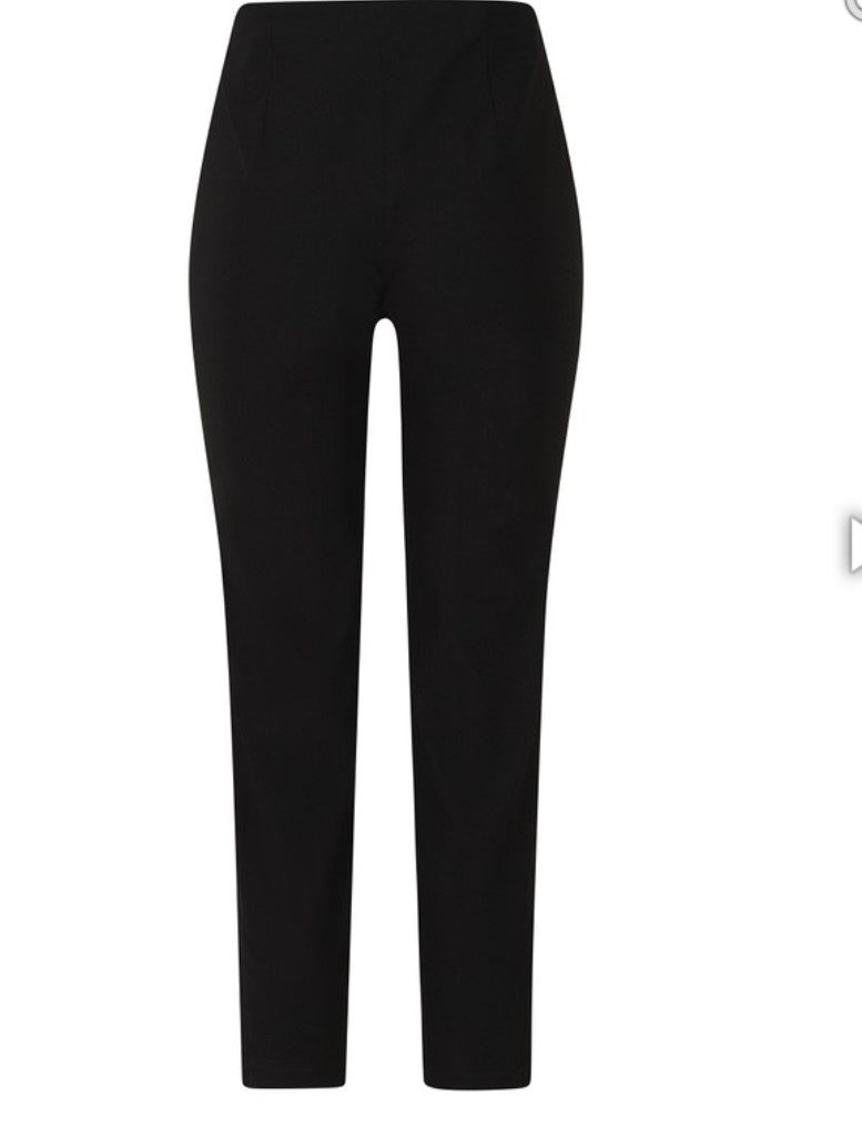lena black lattice trouser