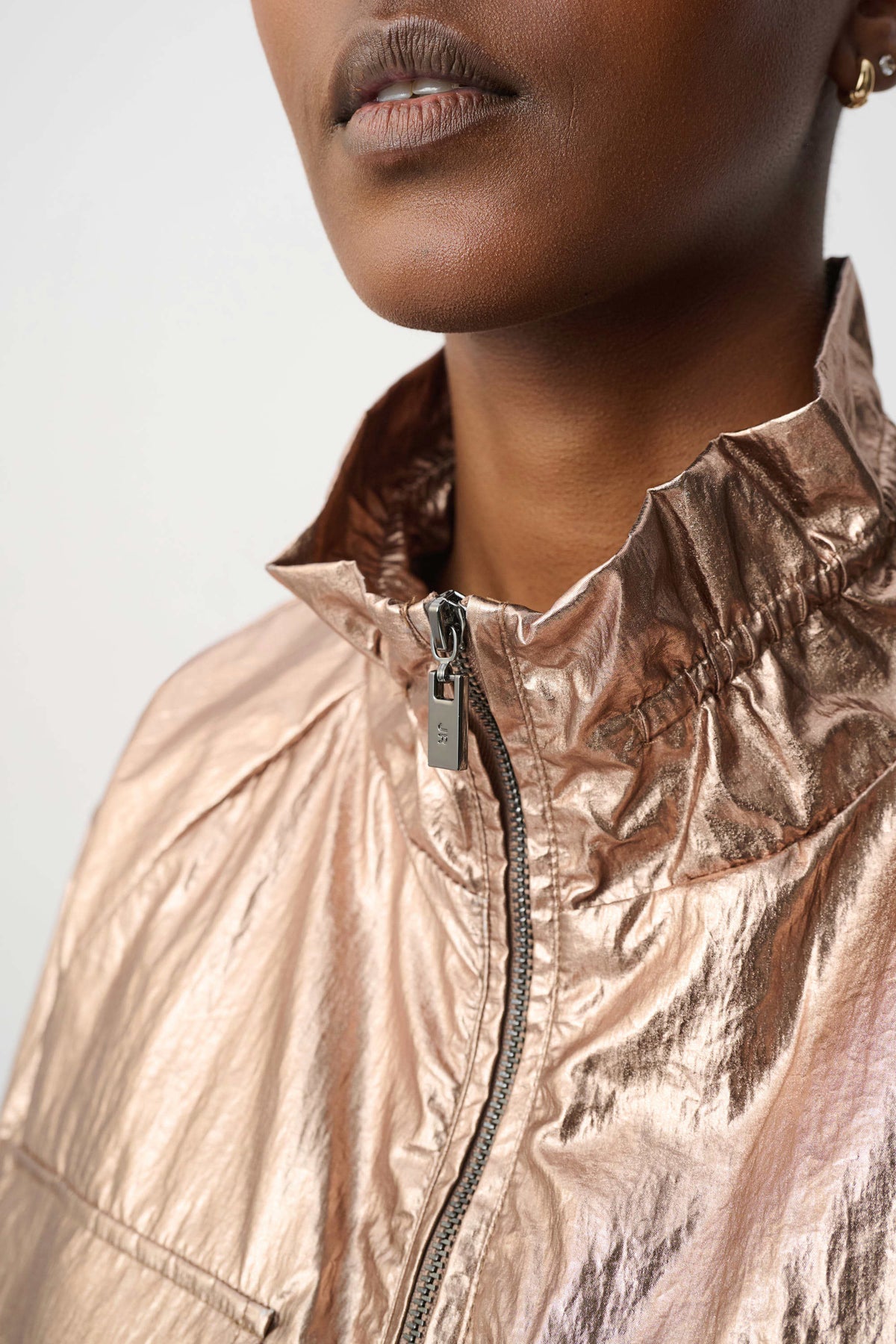 Metallic Nylon Cocoon Jacket
264621