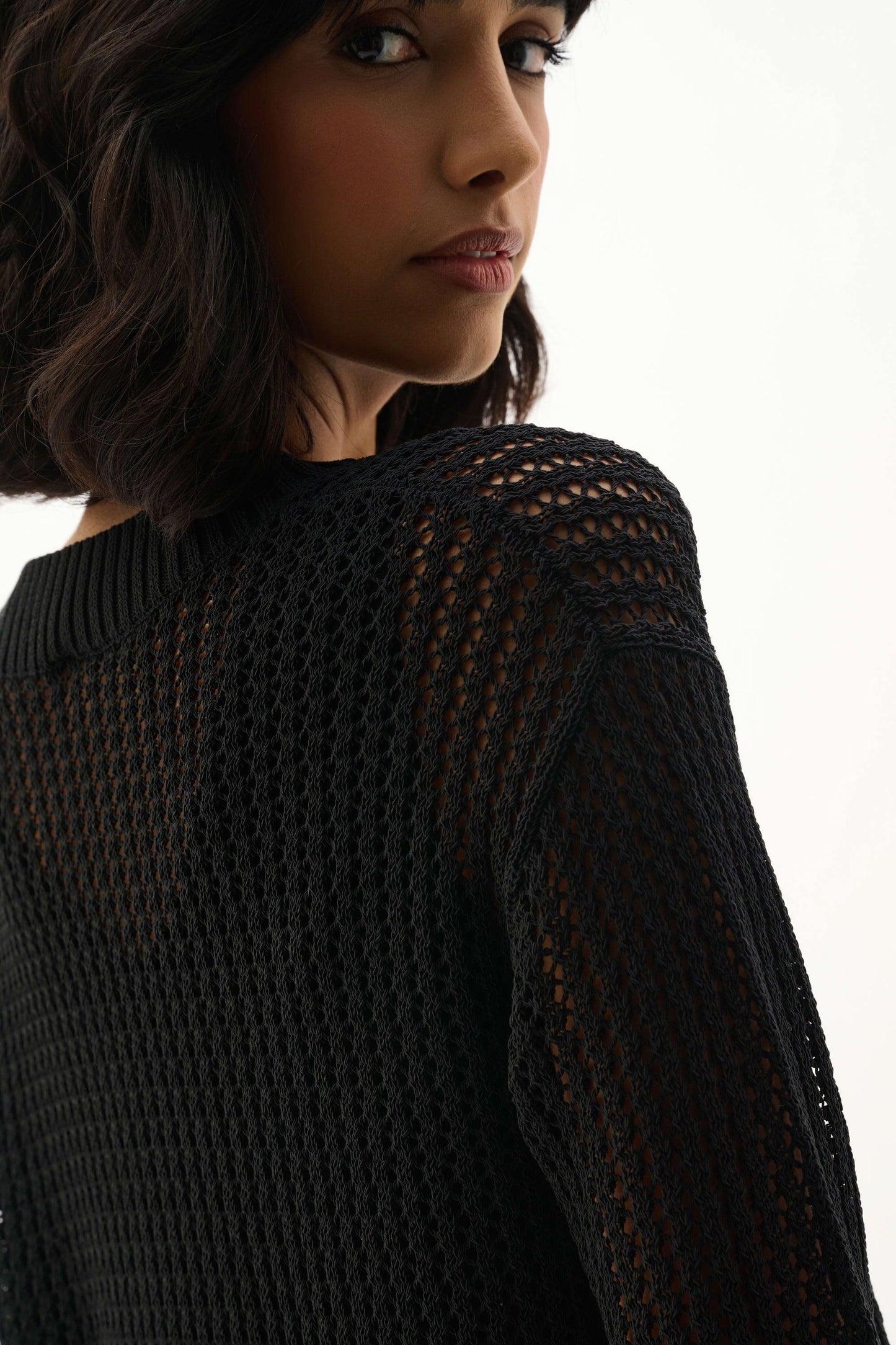 JOSEPH RIBKOFF 262976 Acrylic Blend Open Stitch Sweater