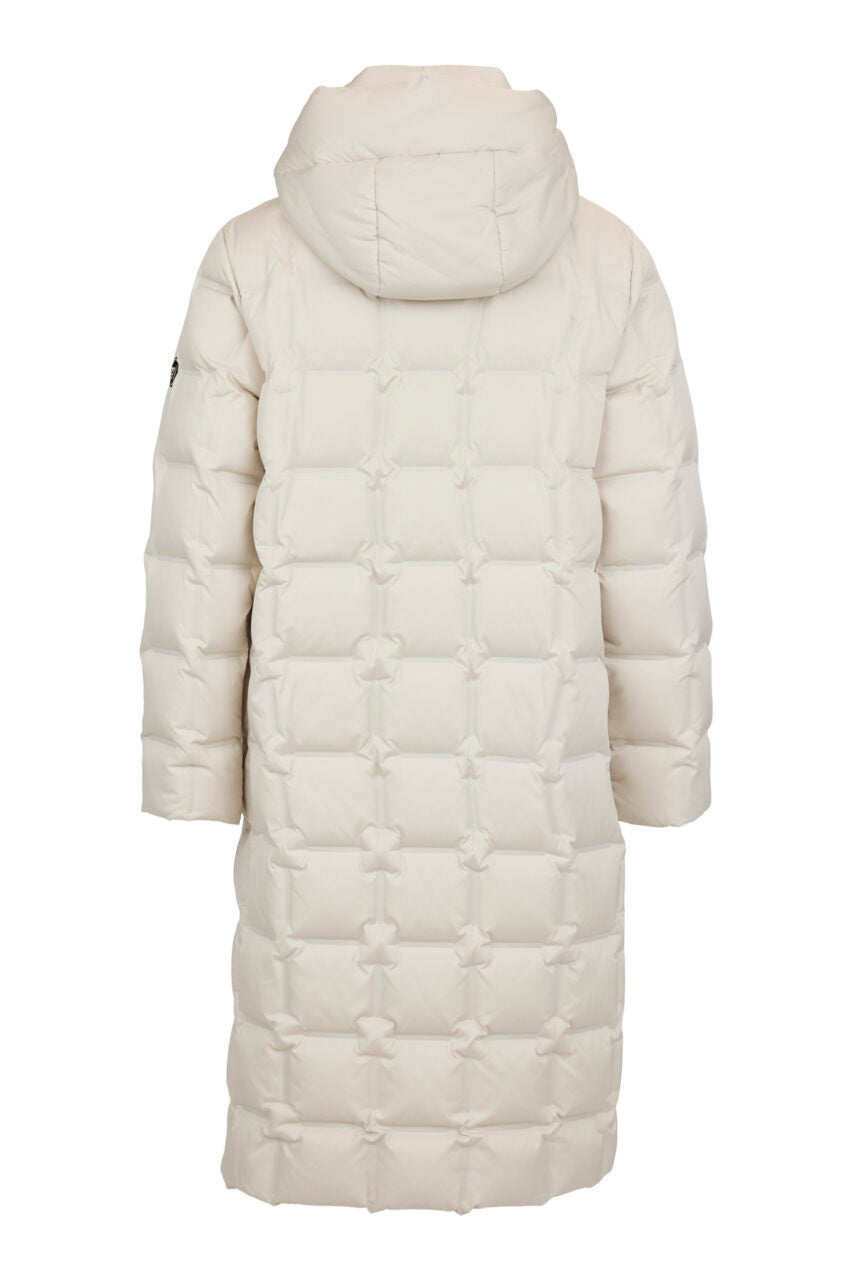 Frandsen Longline Down Coat – Winter White