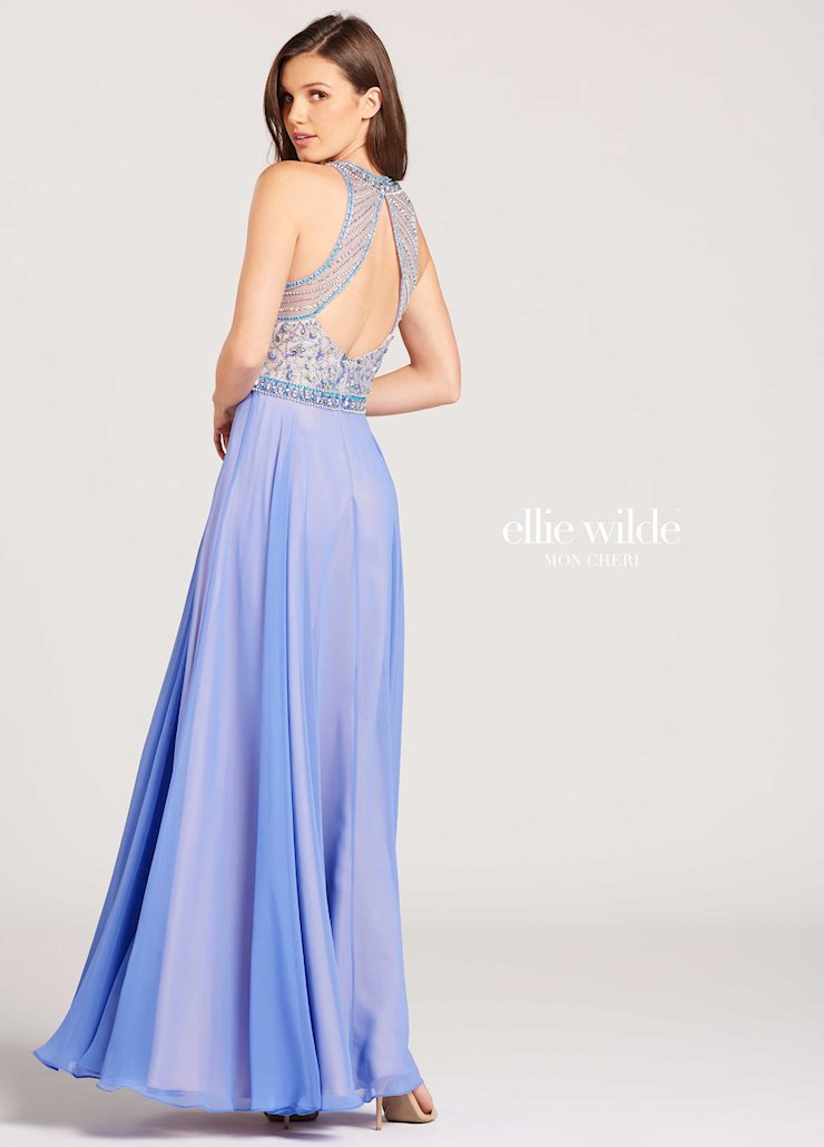 Ellie Wilde Embellished Chiffon Gown
