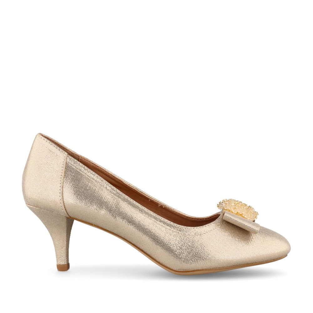 Sorento la mesita gold court shoe and bag