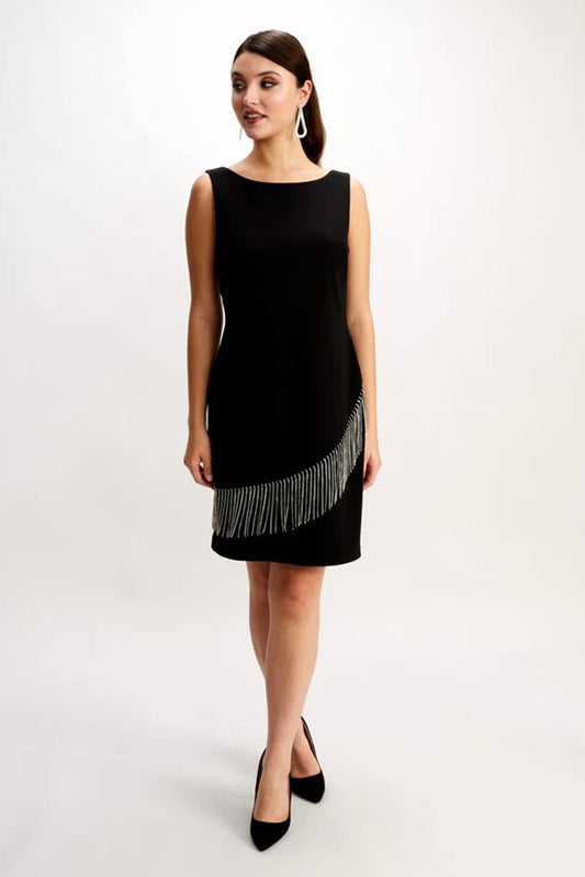 FRANK LYMAN Diamanté fringe dress 248204K