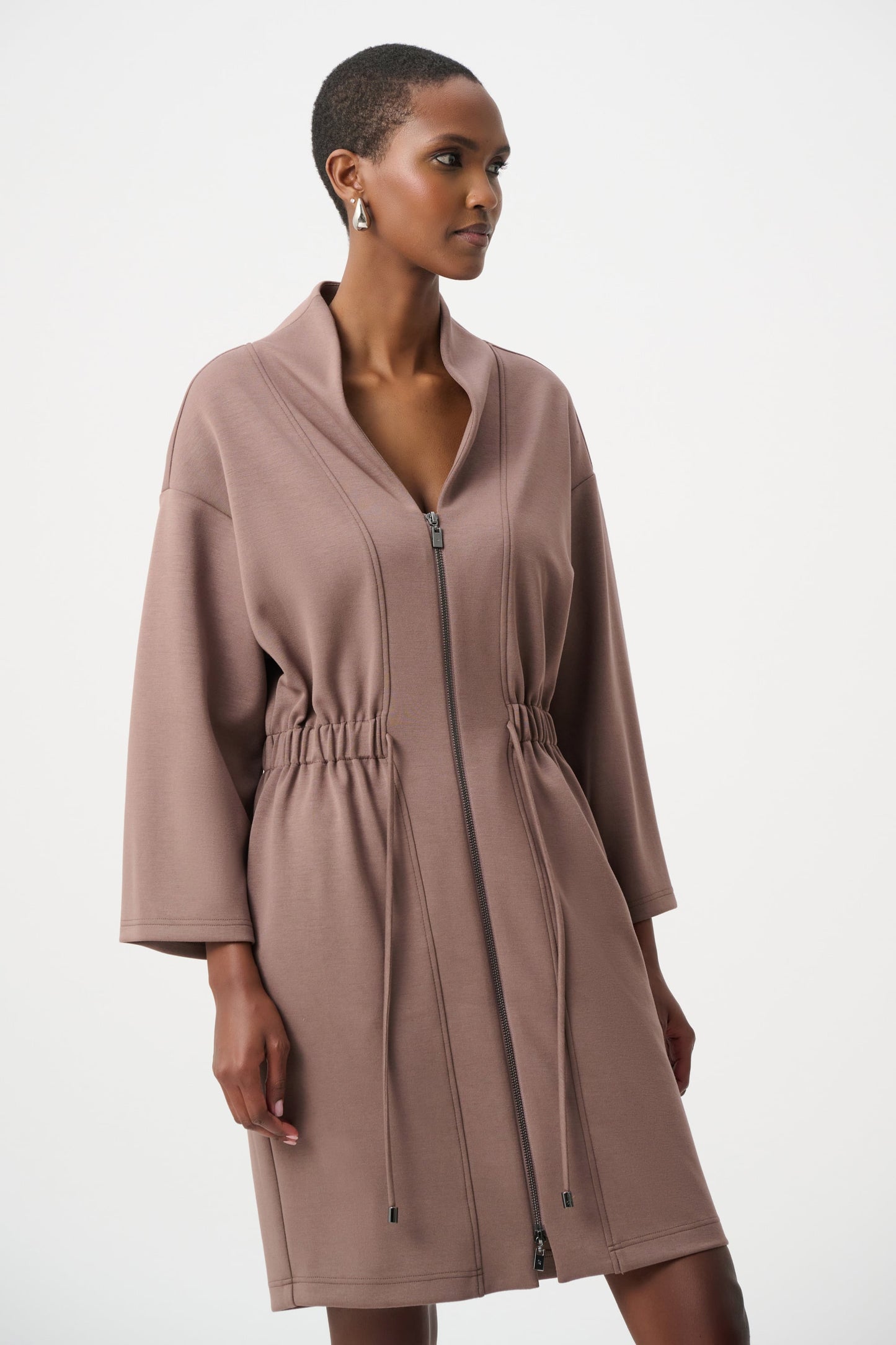 JOSPH RIBKOFF Scuba Jersey Dress With Front Zipper 263605