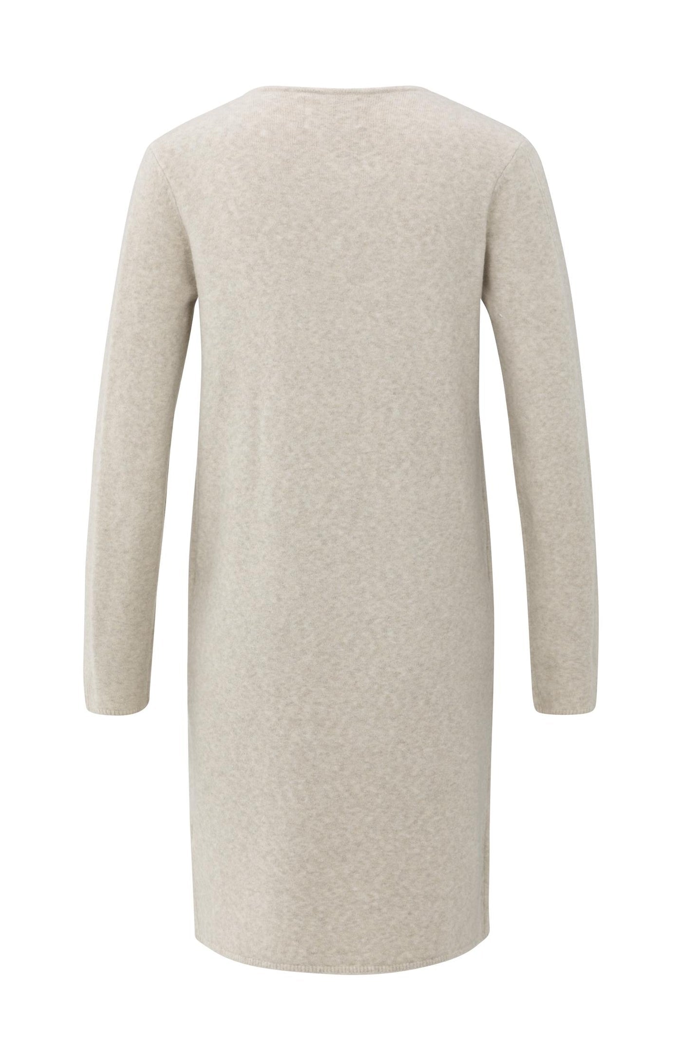 YAYA long cardigan with cable-knit gilet layer