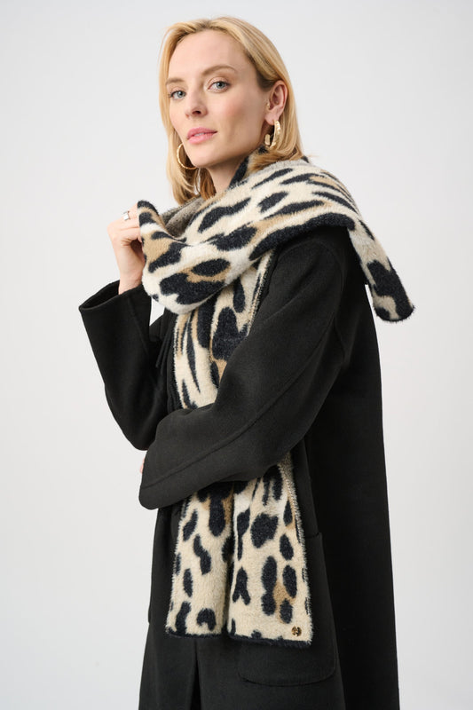 JOSEPH RIBKOFF 263985 Animal Print Scarf