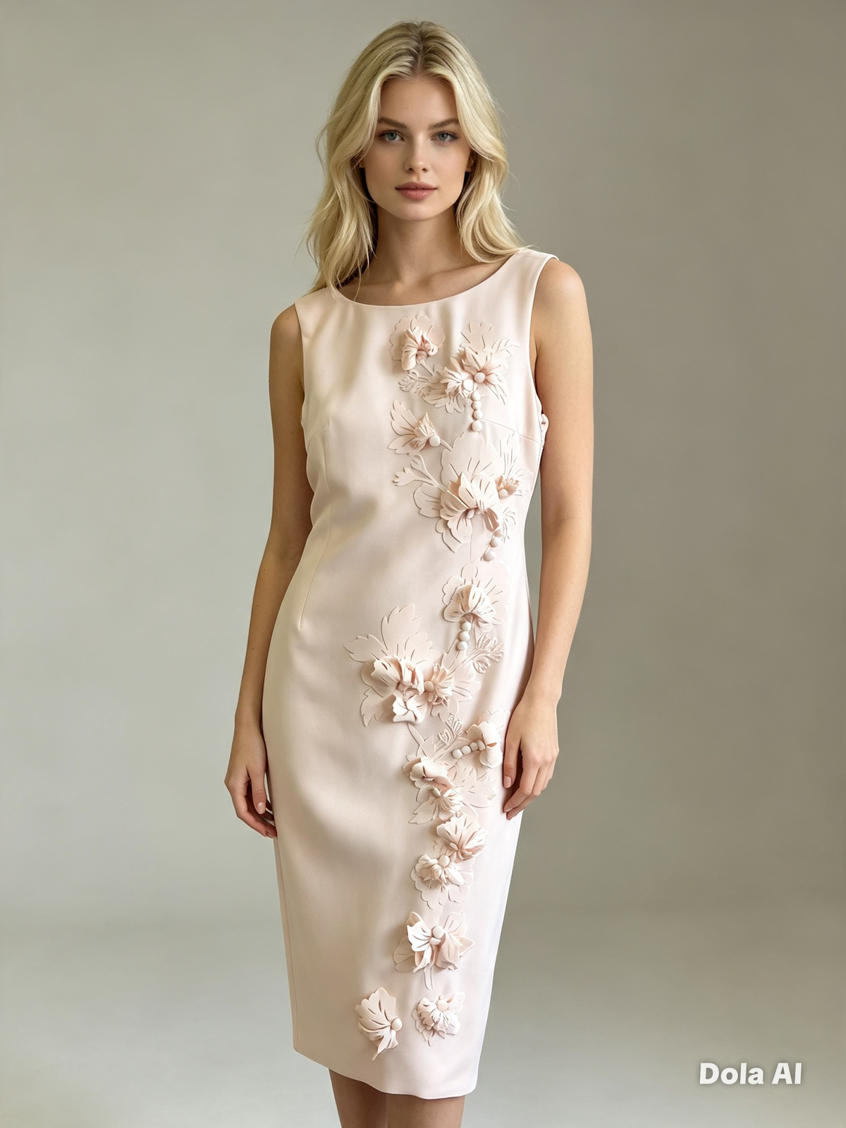 EXQUISITE BLUSH PEACH OCCASION
DRESS
•