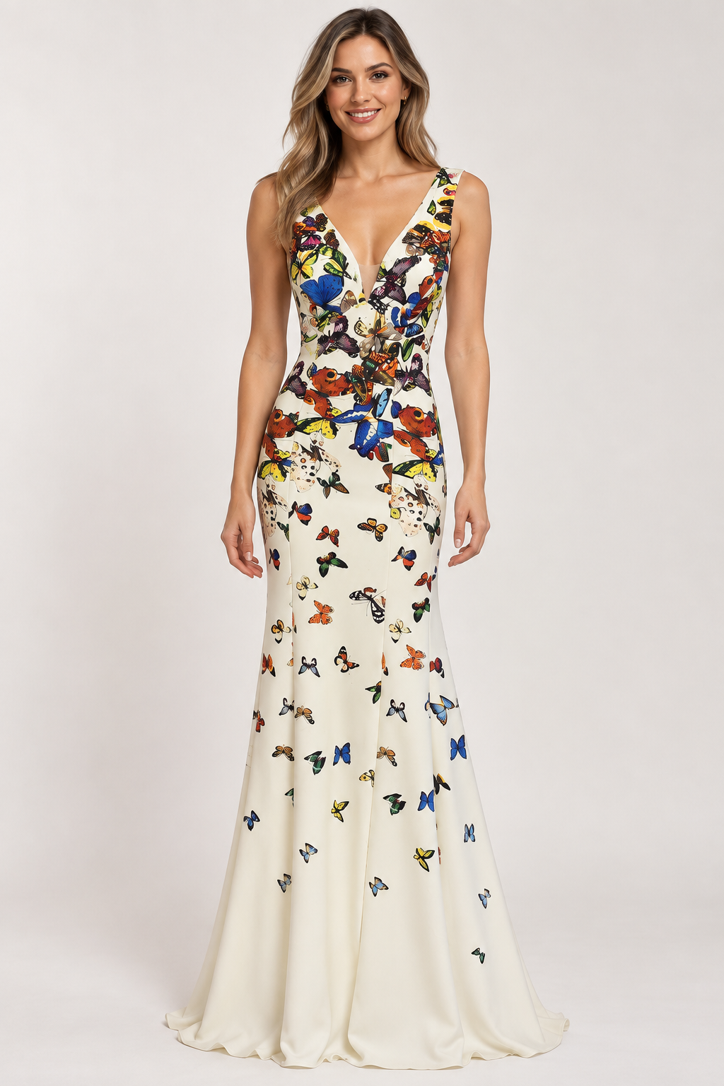 Lore white butterfly dress