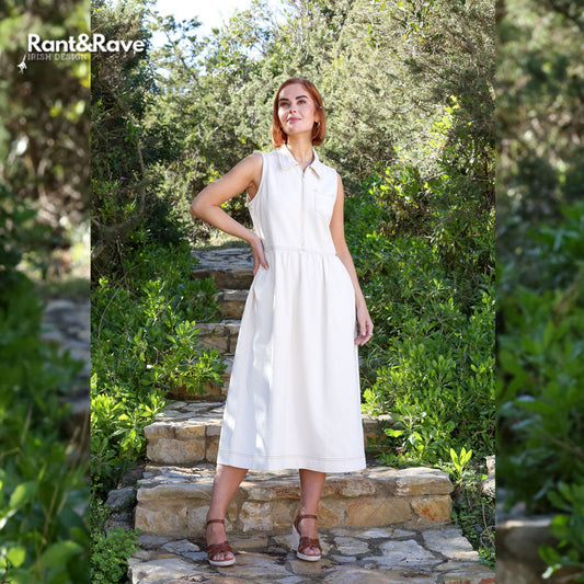 Rant and Rave Philly Ecru Dress