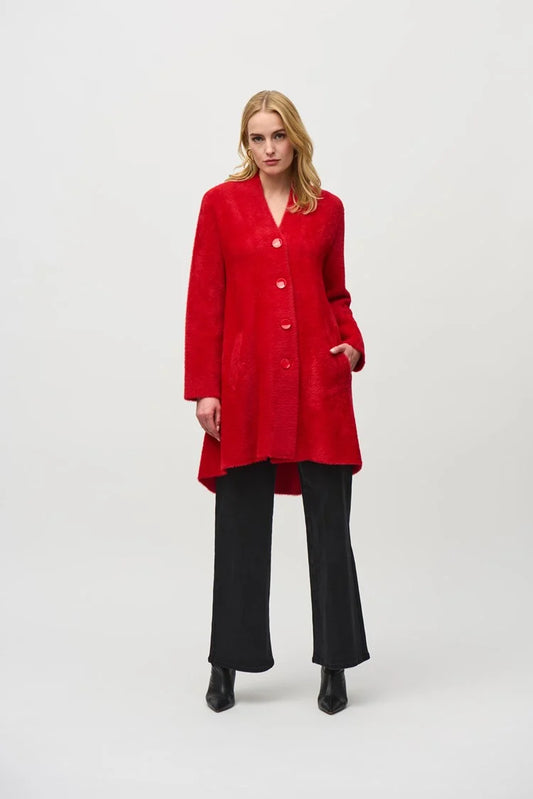 234906f24 Joseph ribkoff red coat