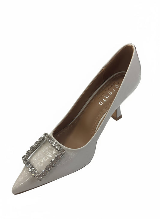 Sorento meadow point-pearl crackle heel