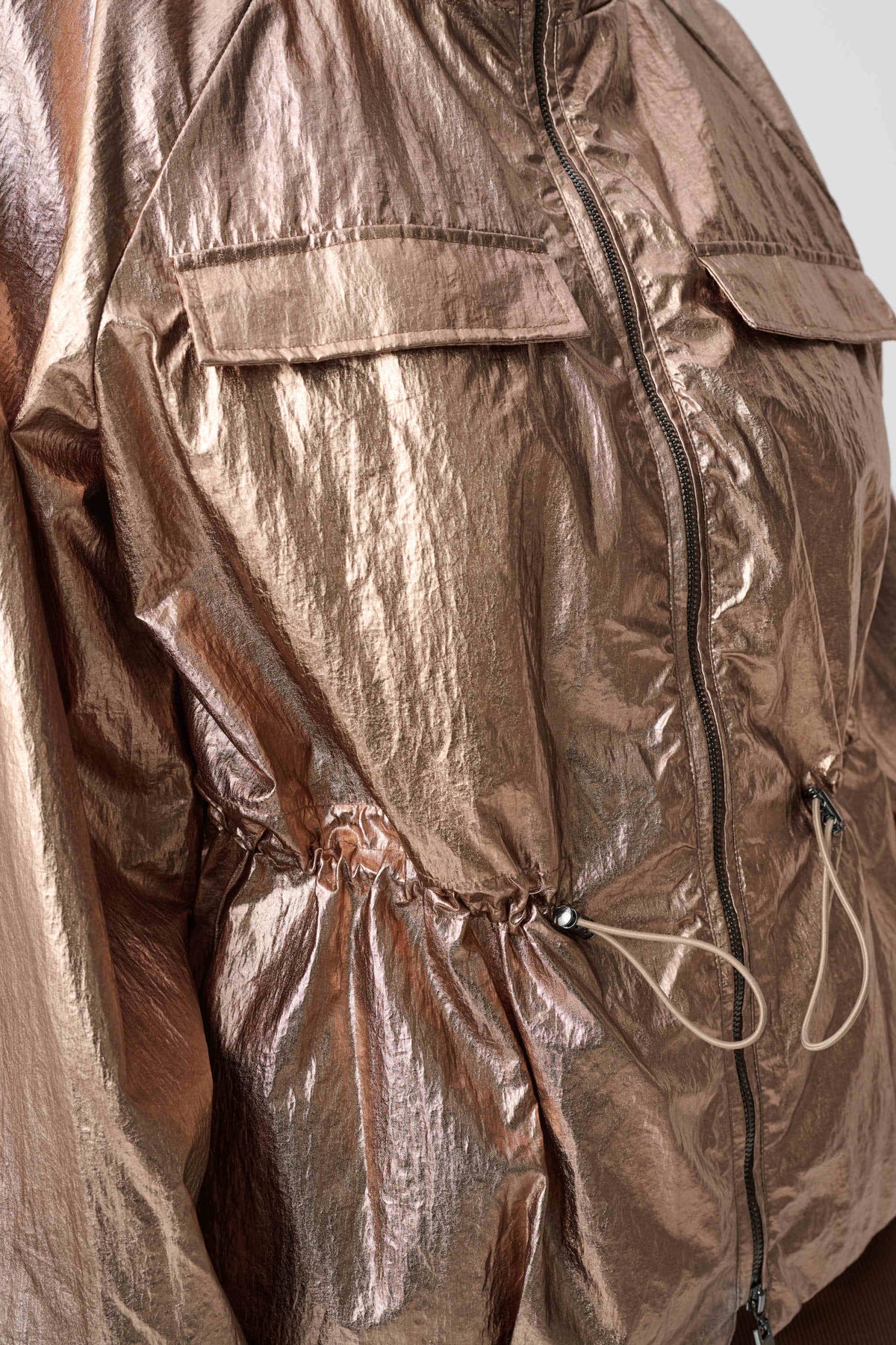 Metallic Nylon Cocoon Jacket
264621