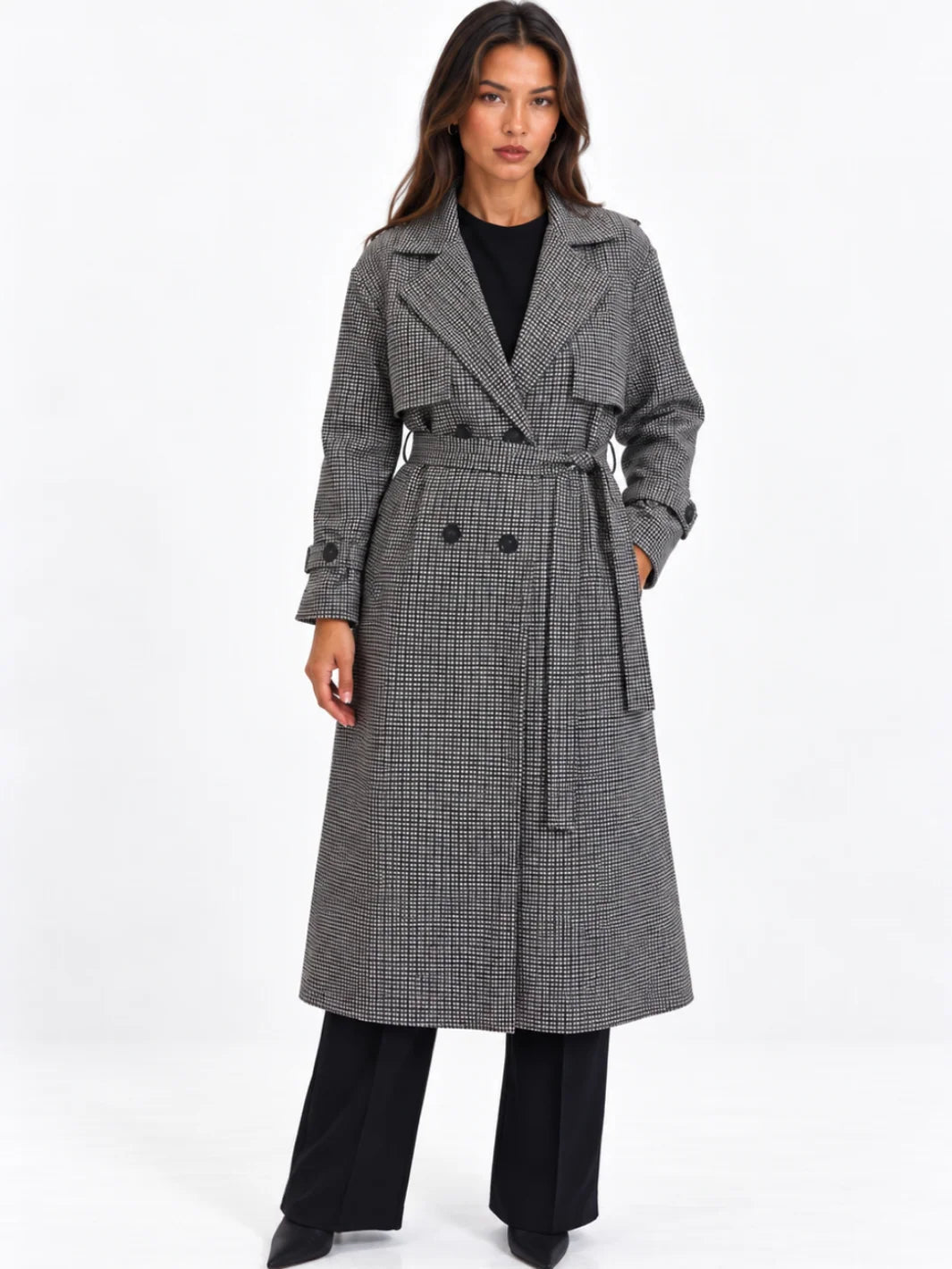 KATE & PIPPA BROMLEY JACKET IN BLACK CHECK