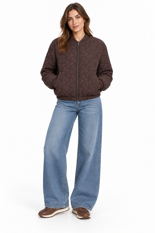 Zoso Chocolate Quilted Jacket