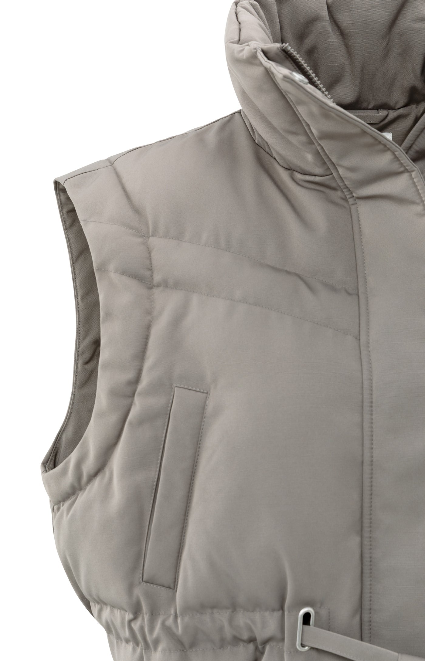 YAYA cropped nylon jacket with zip-off sleeves