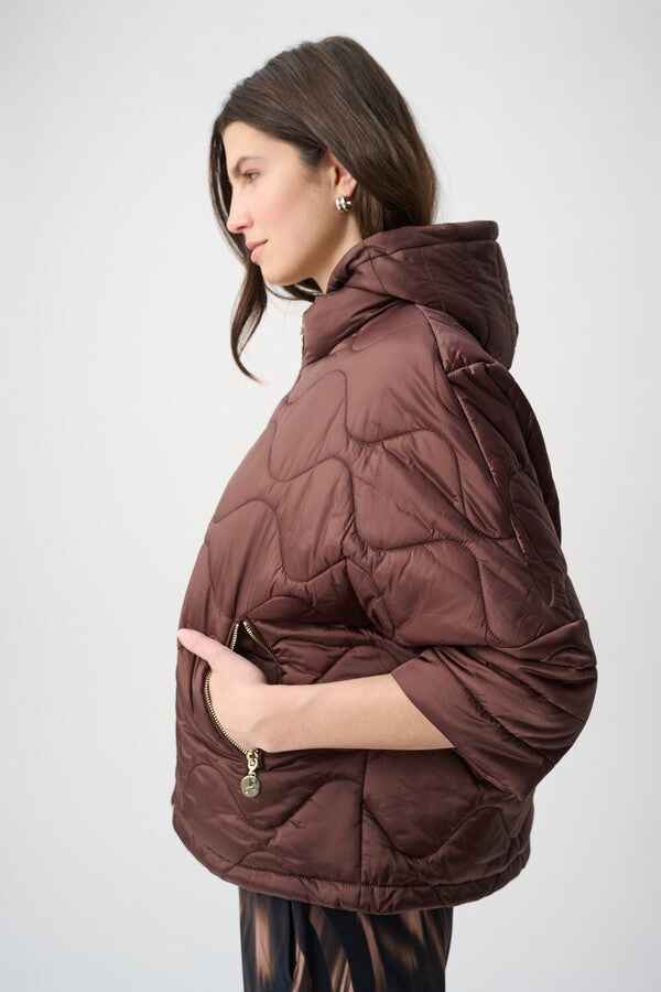 JOSEPH RIBKOFF PUFFER JACKET WITH ZIPPER STYLE 264604