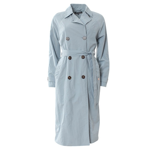 Hannah blue trench coat